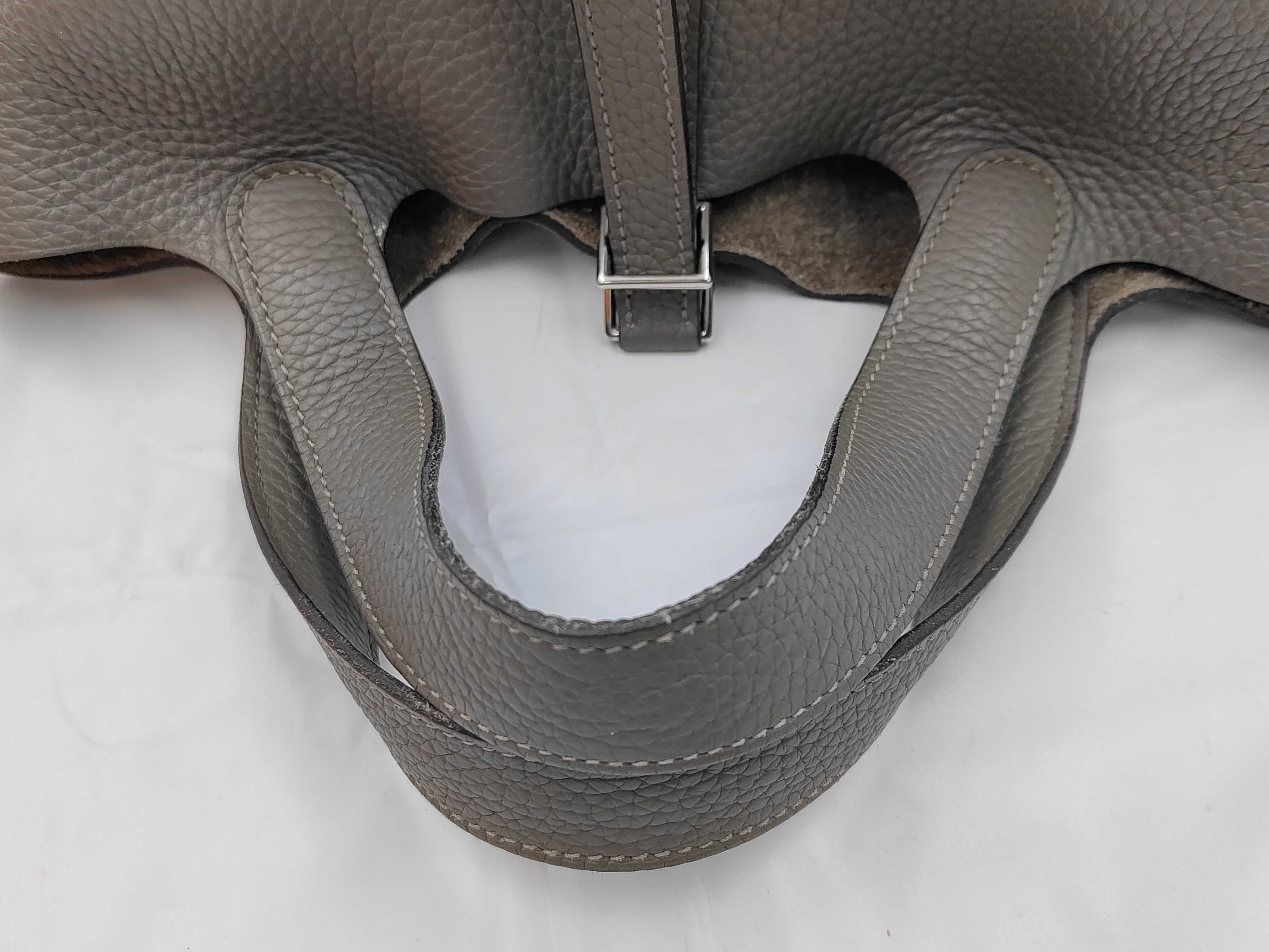 Picotin Lock 18 PM Taurillon Clemence Grismeyer Silver Hardware U Stamp Handbag — view 3