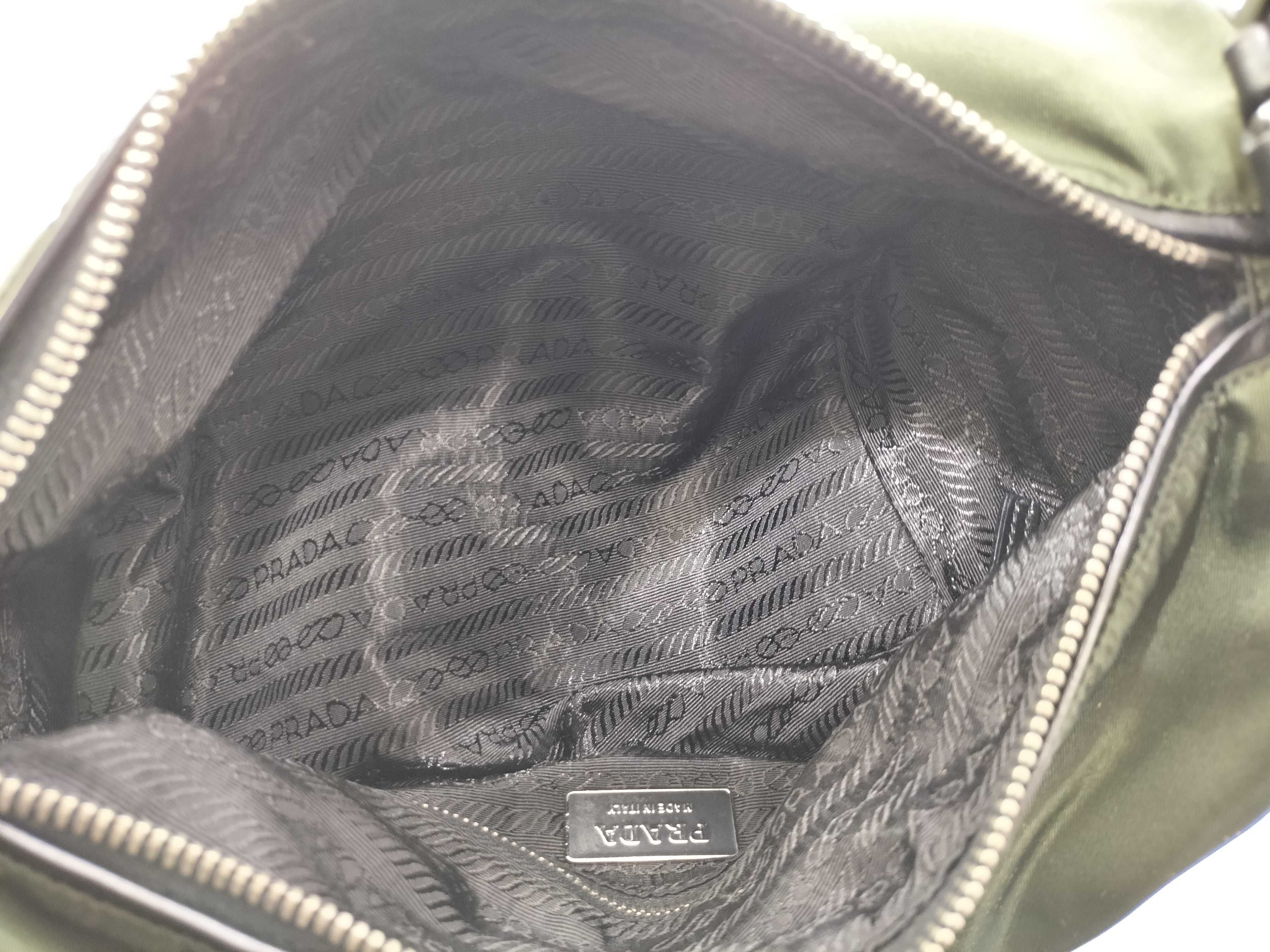 Nylon Prada Shoulder Bag Khaki Shoulder Bag — view 12