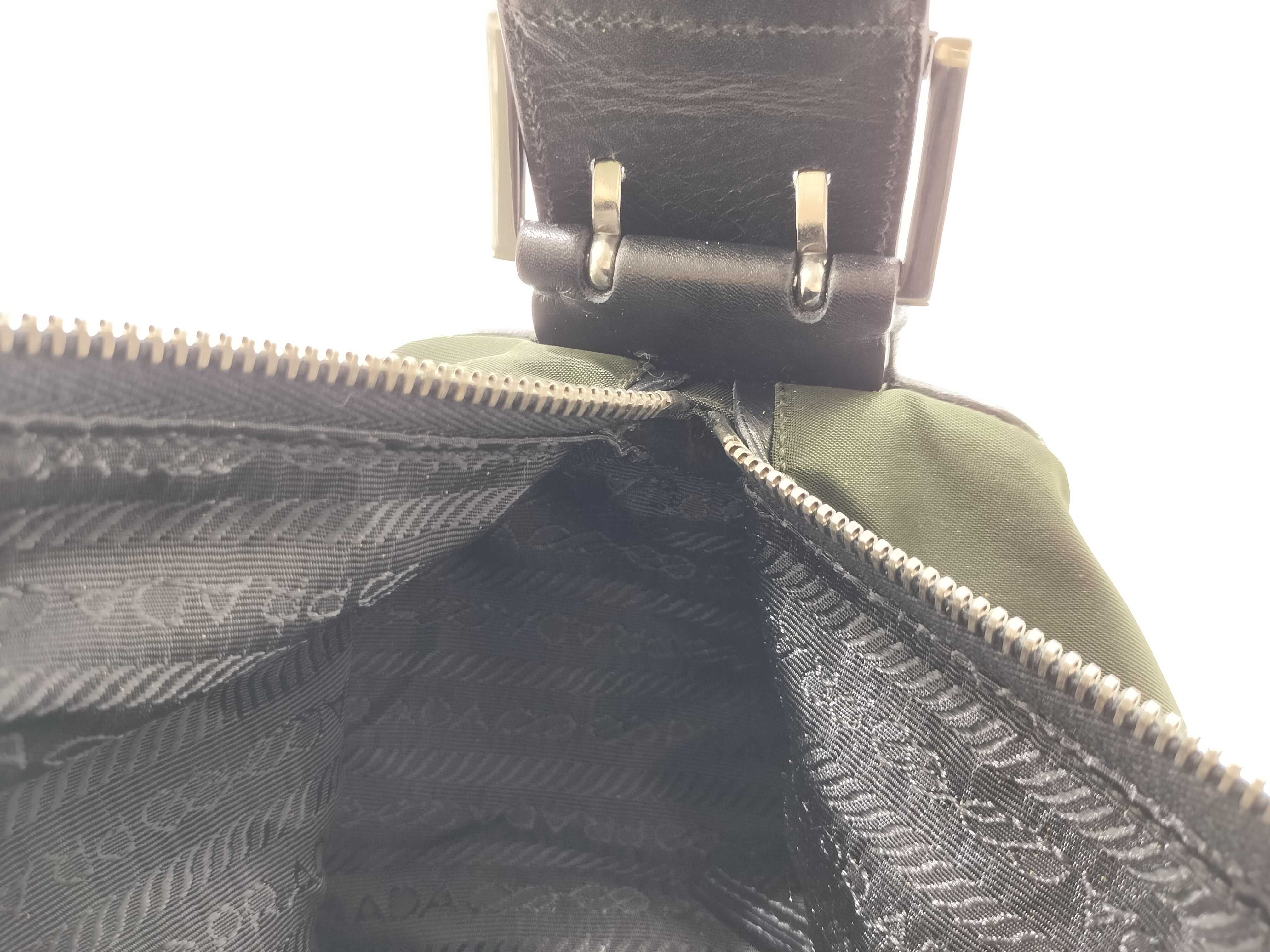 Nylon Prada Shoulder Bag Khaki Shoulder Bag — view 13