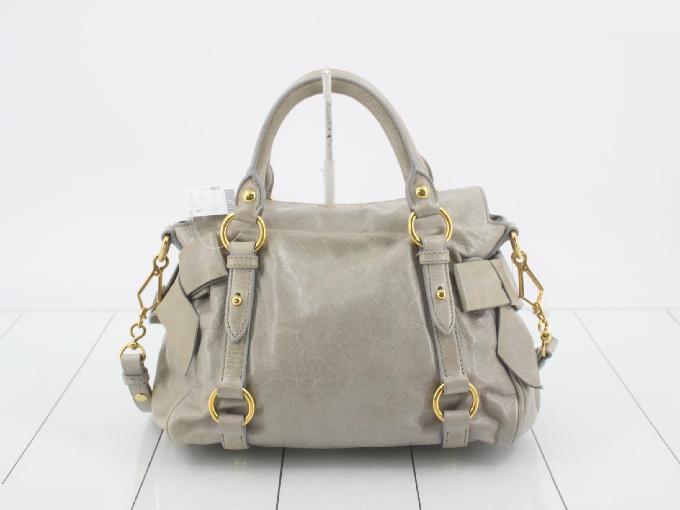 2-way bag, blue-gray, with Vitello ribbon. — view 2