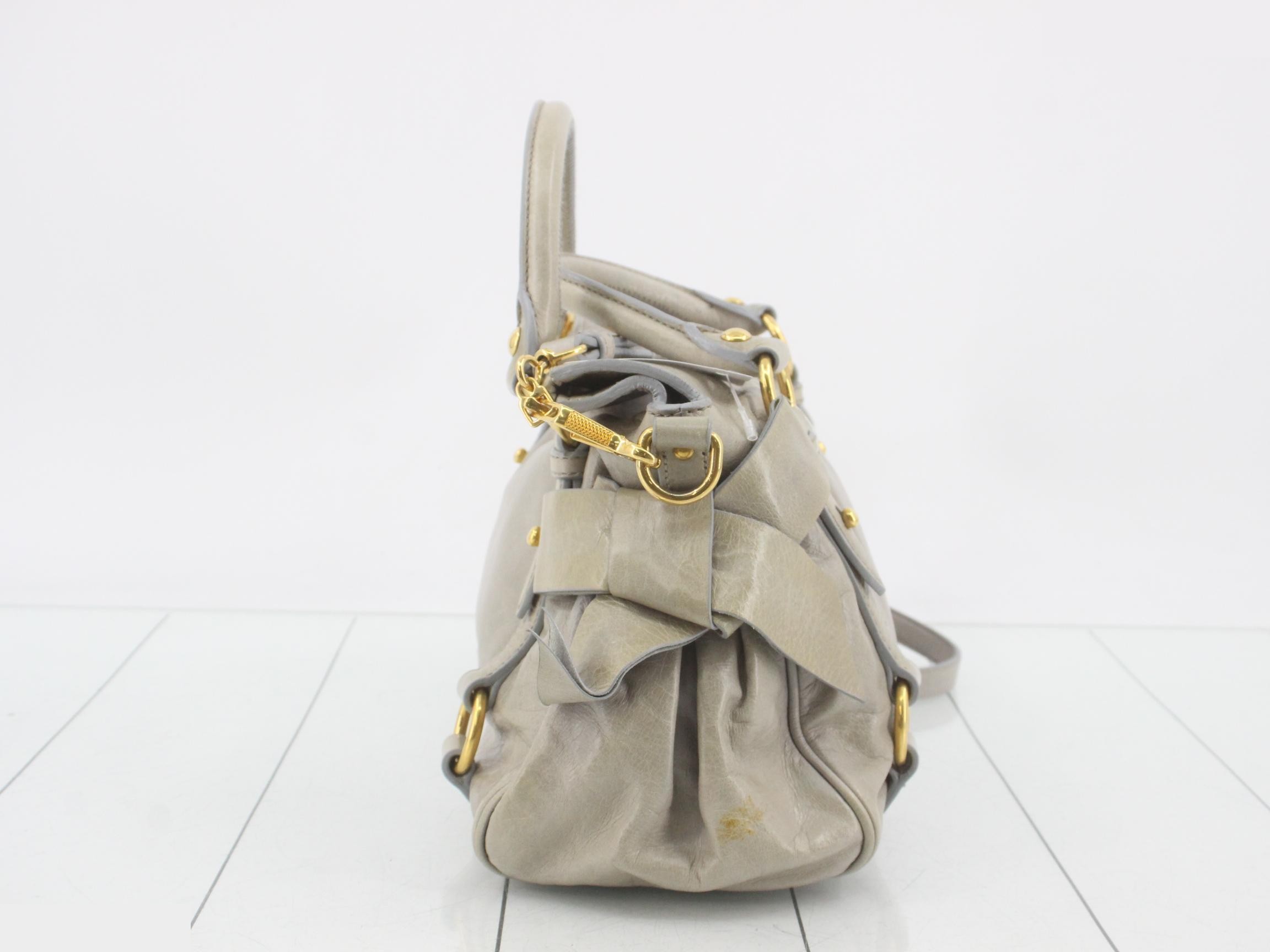 2-way bag, blue-gray, with Vitello ribbon. — view 3