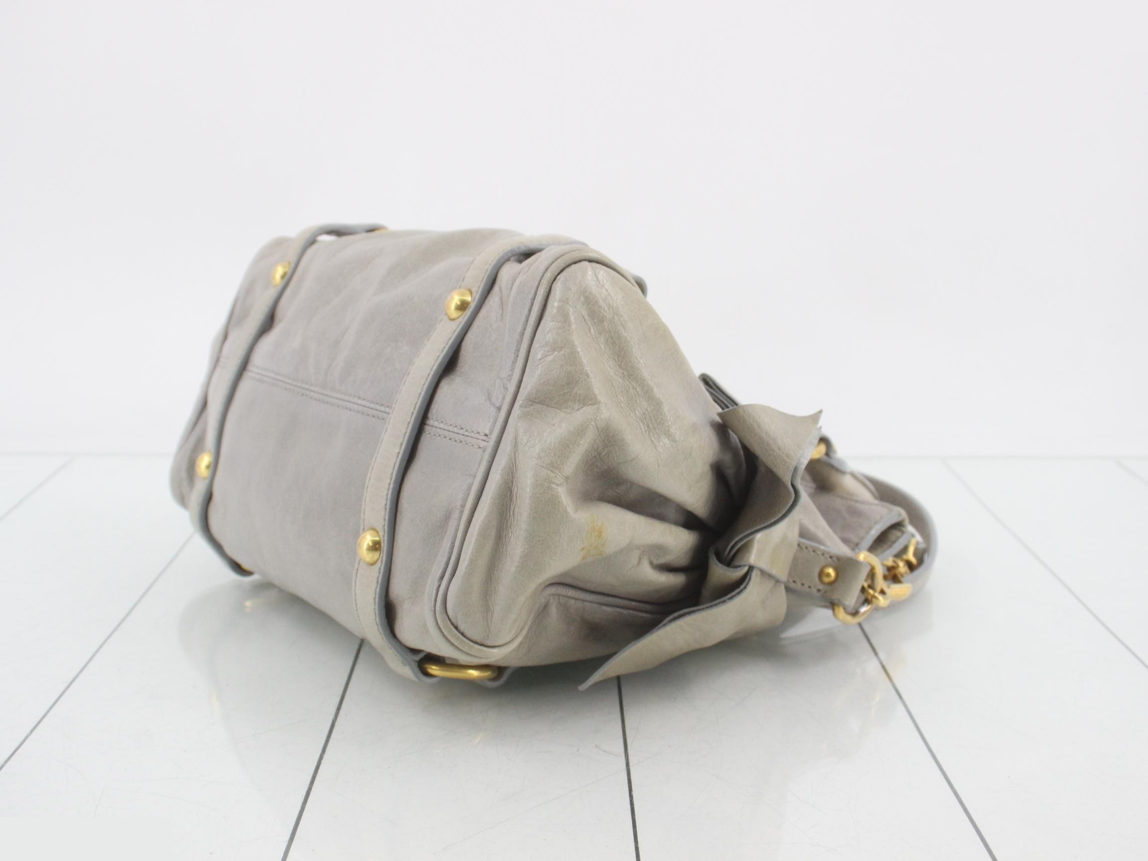 2-way bag, blue-gray, with Vitello ribbon. — view 6