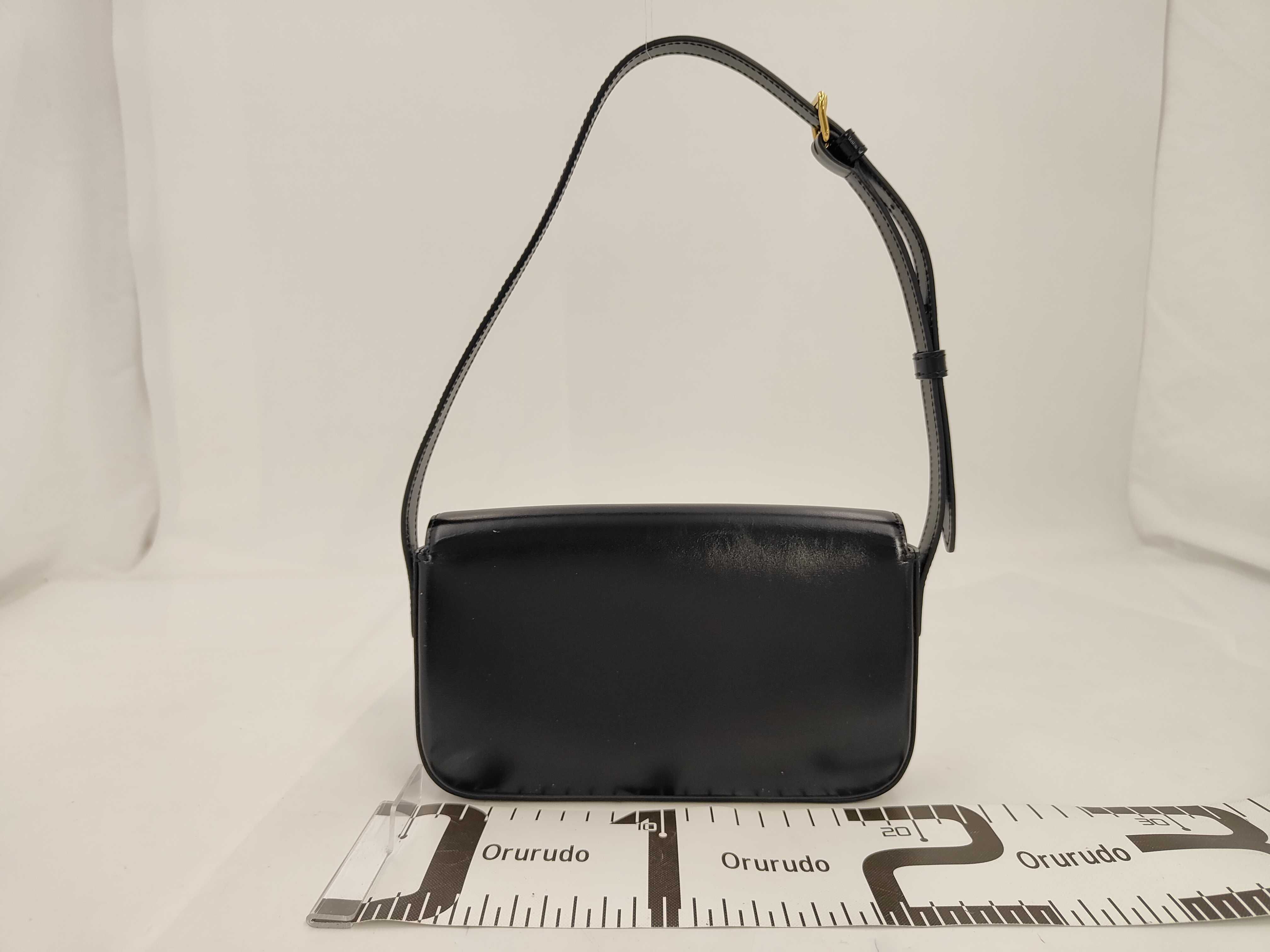Triomphe Leather Black Handbag — view 2