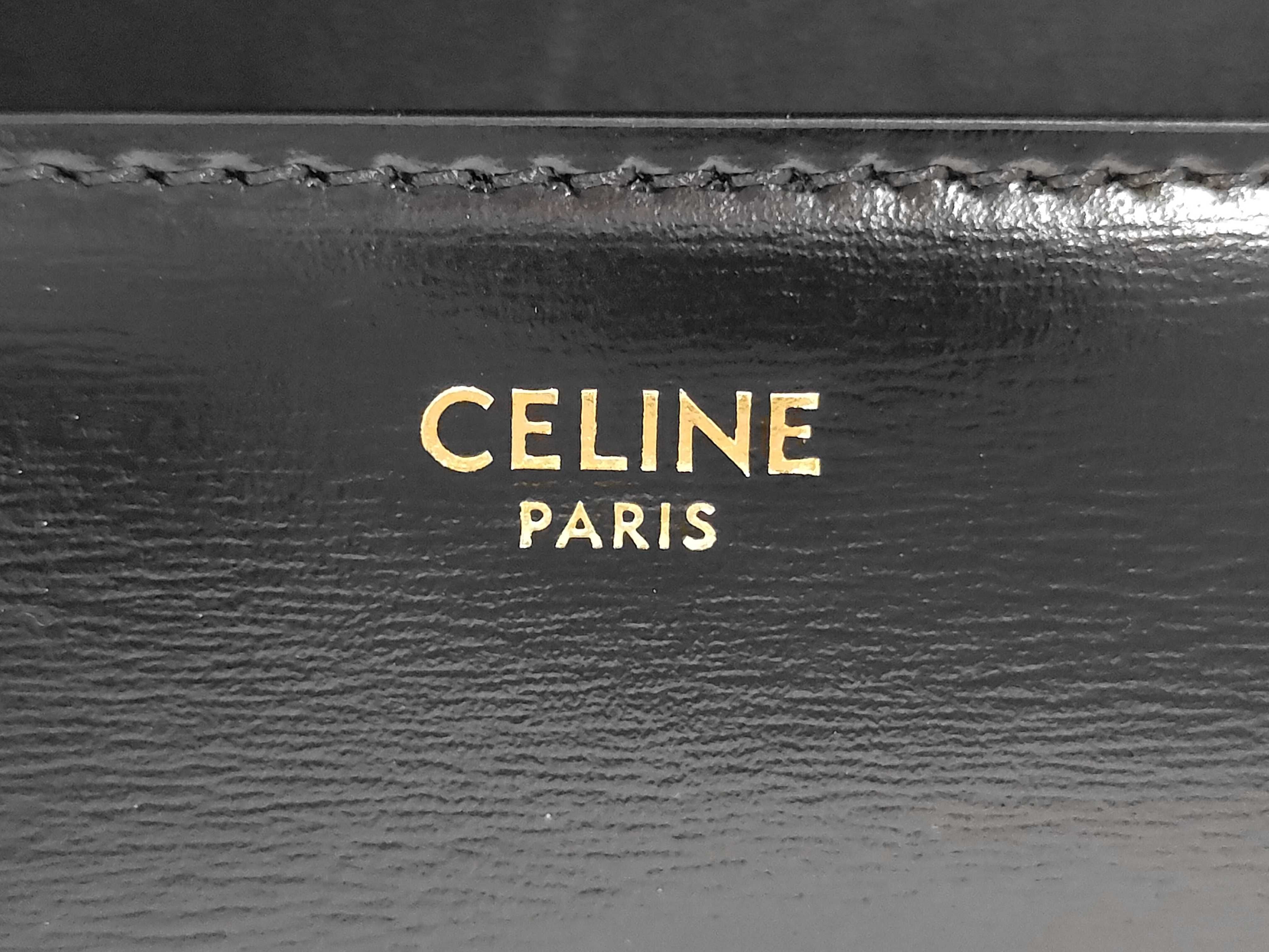 Triomphe Leather Black Handbag — view 10