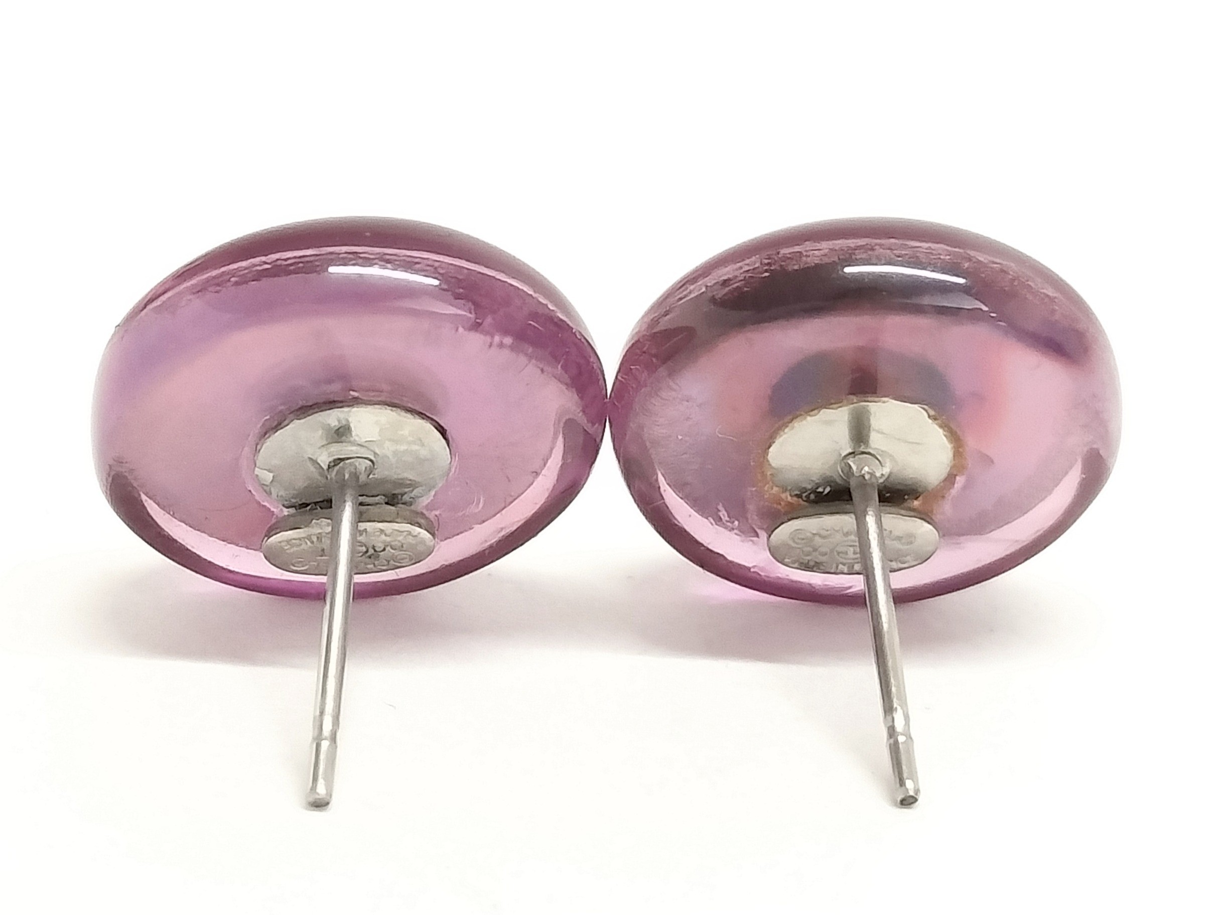 Coco Clear Purple Earrings — view 4