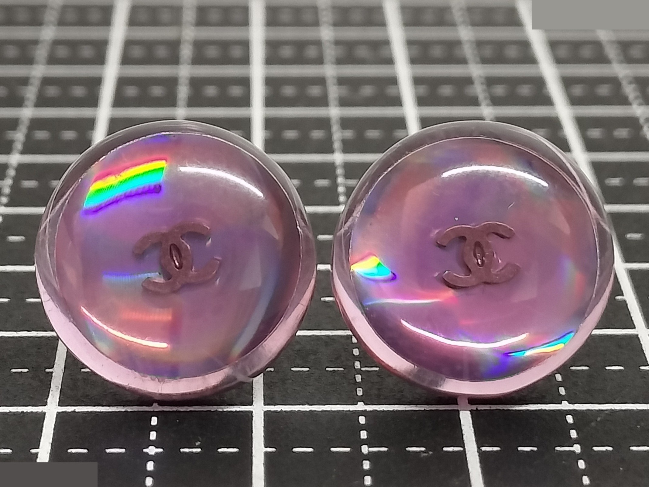 Coco Clear Purple Earrings — view 6