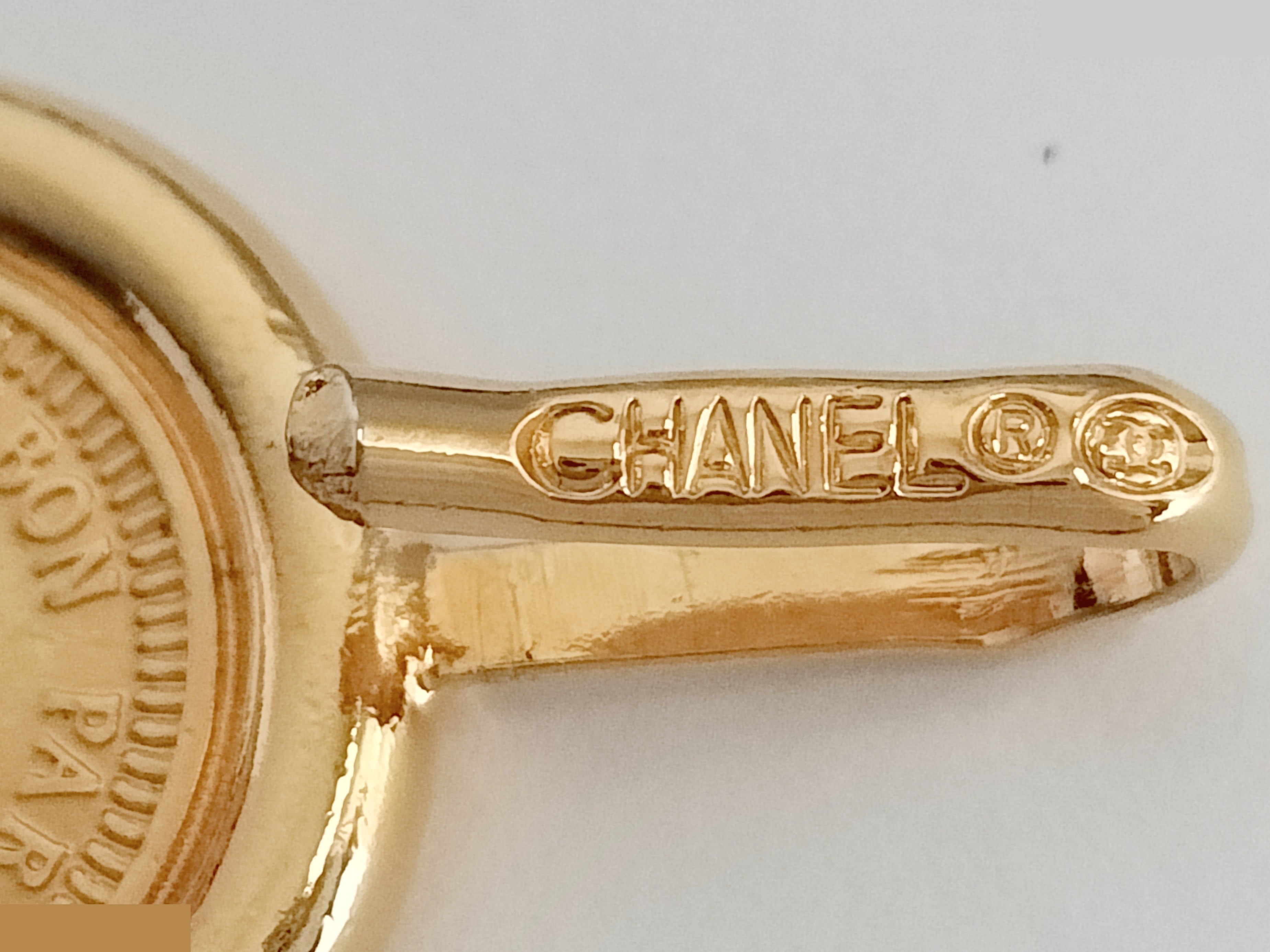 Coco Triple Leather Gold Chain Belt, Total Length Approx. 80cm — view 3