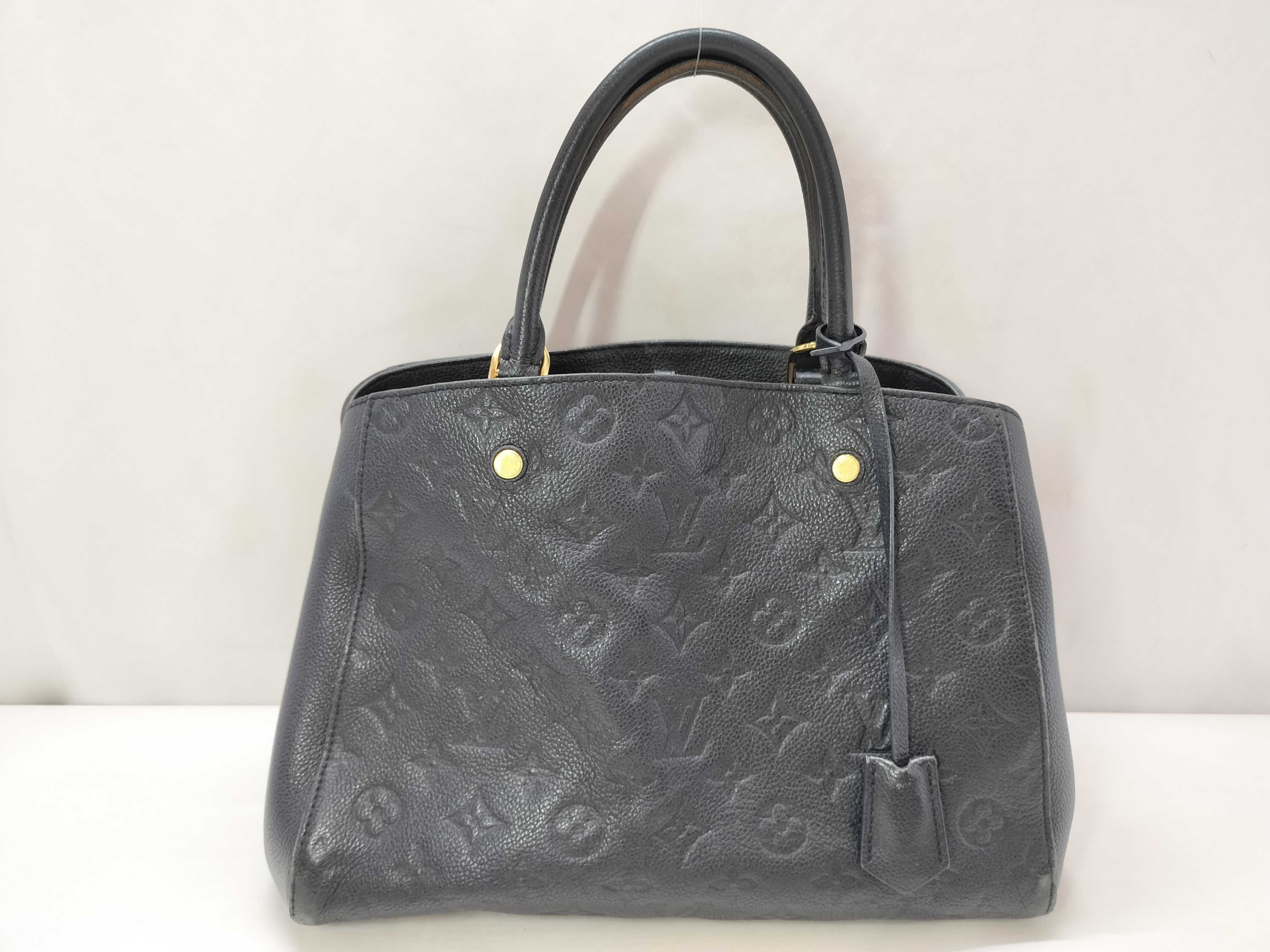 Monogram Empreinte Louis Vuitton Black Handbag