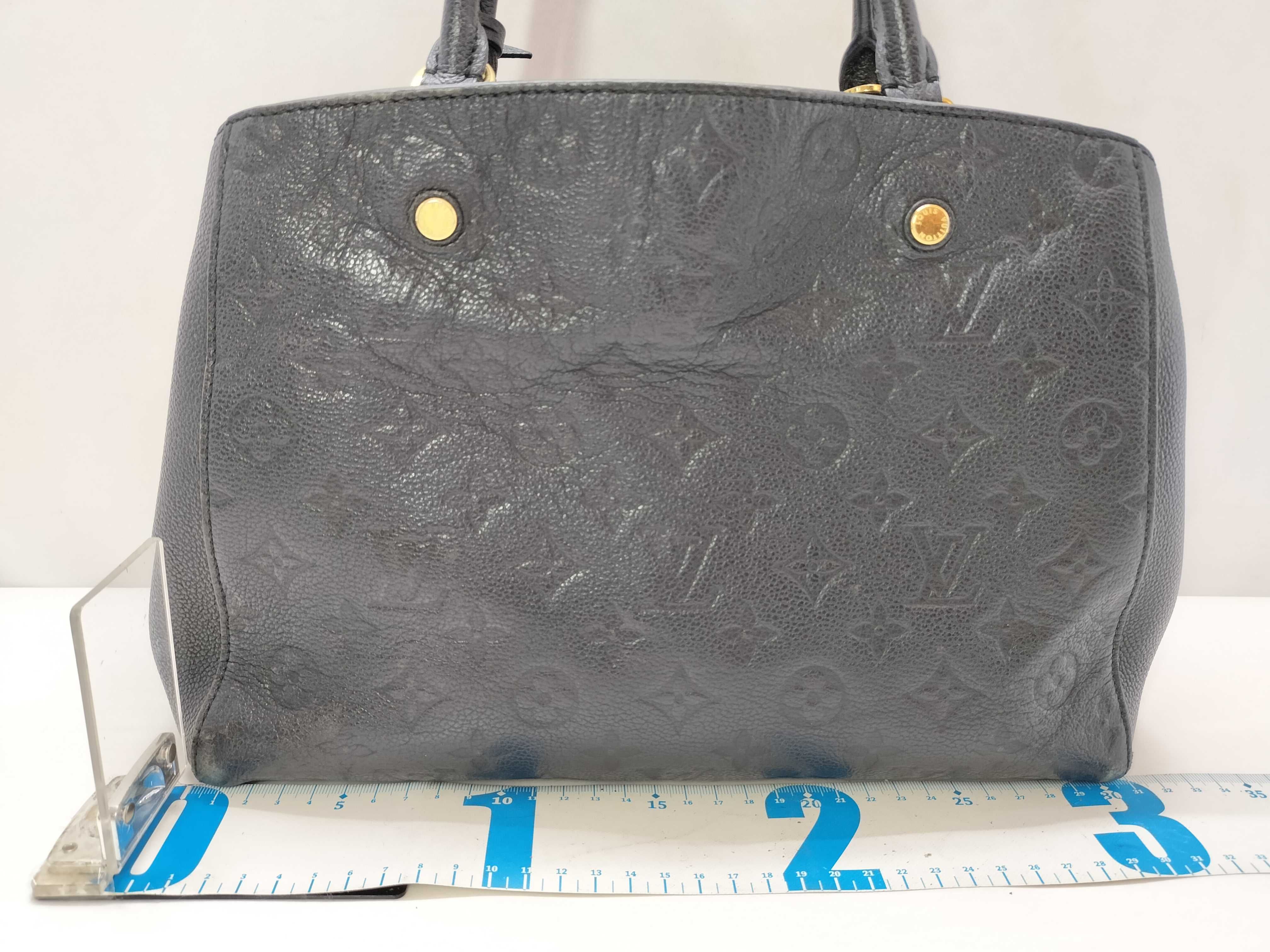 Monogram Empreinte Louis Vuitton Black Handbag — view 2