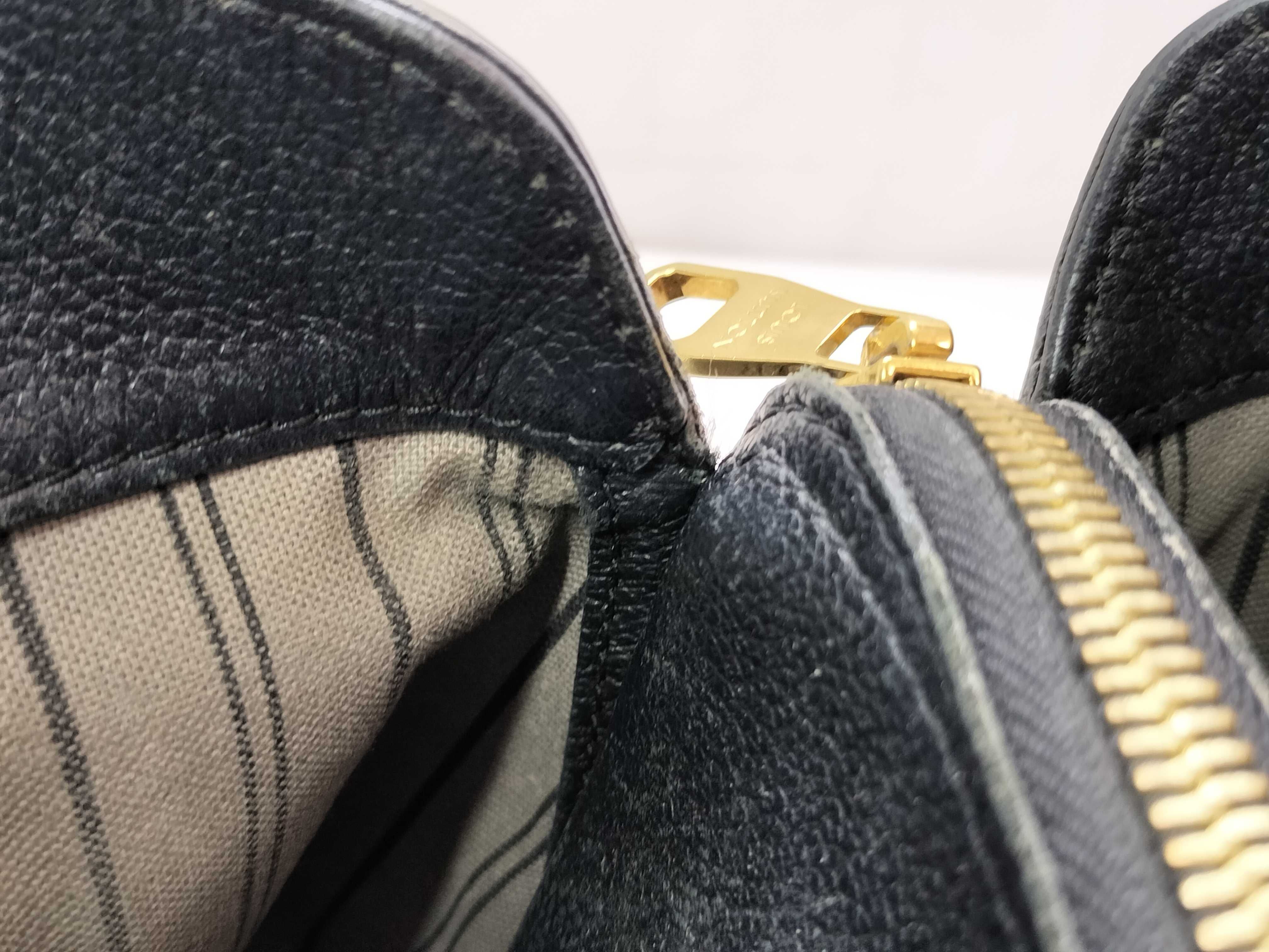 Monogram Empreinte Louis Vuitton Black Handbag — view 12