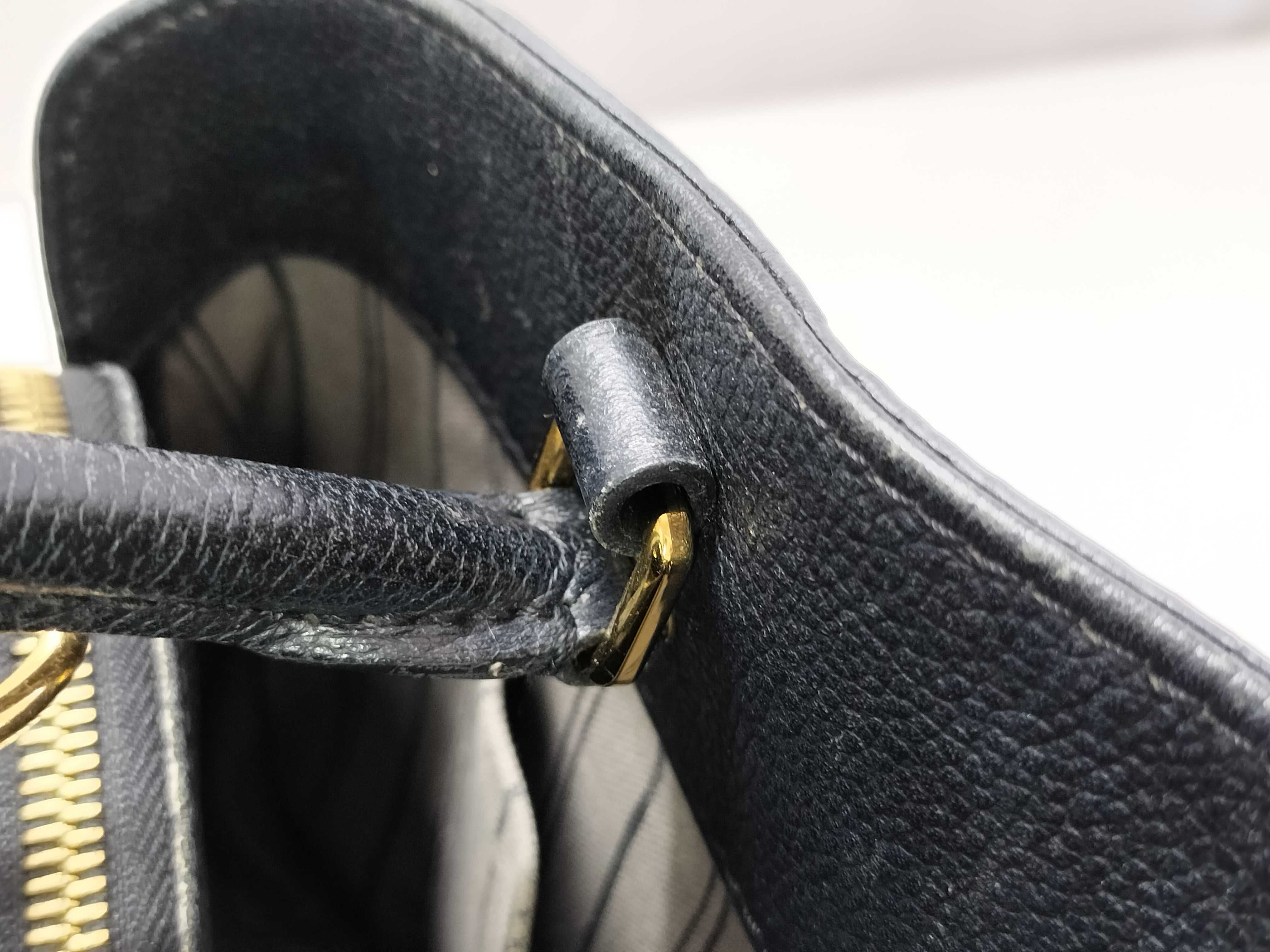 Monogram Empreinte Louis Vuitton Black Handbag — view 5