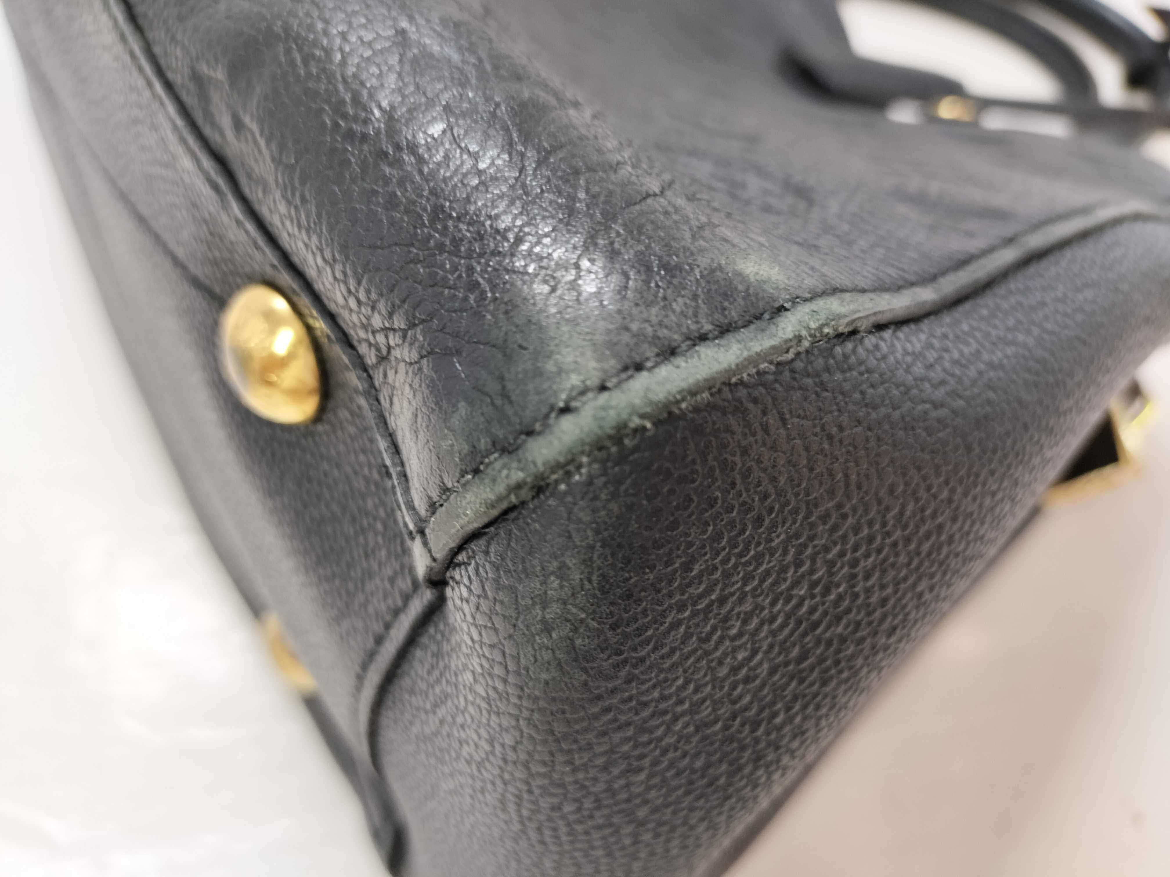 Monogram Empreinte Louis Vuitton Black Handbag — view 6