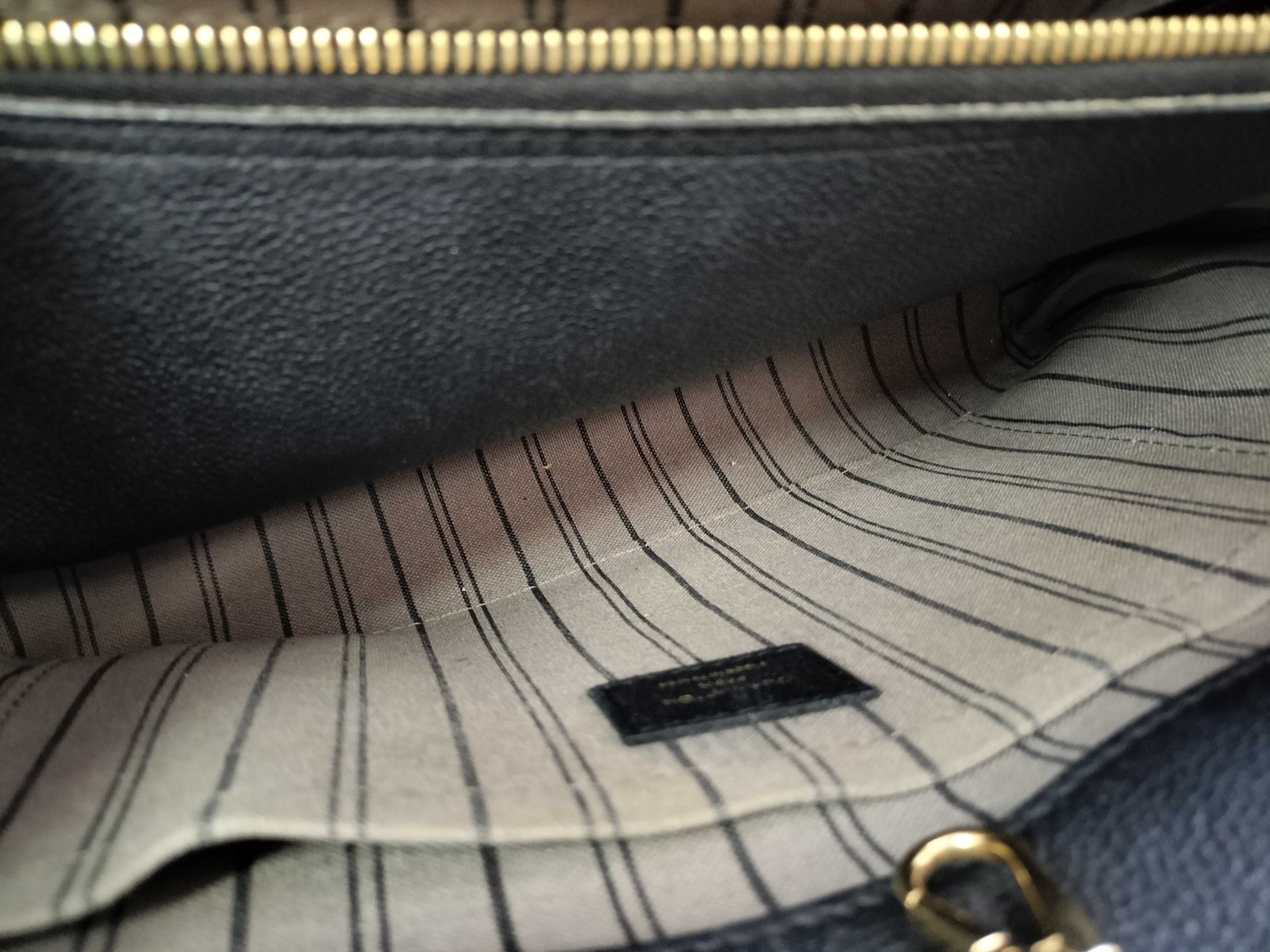 Monogram Empreinte Louis Vuitton Black Handbag — view 8