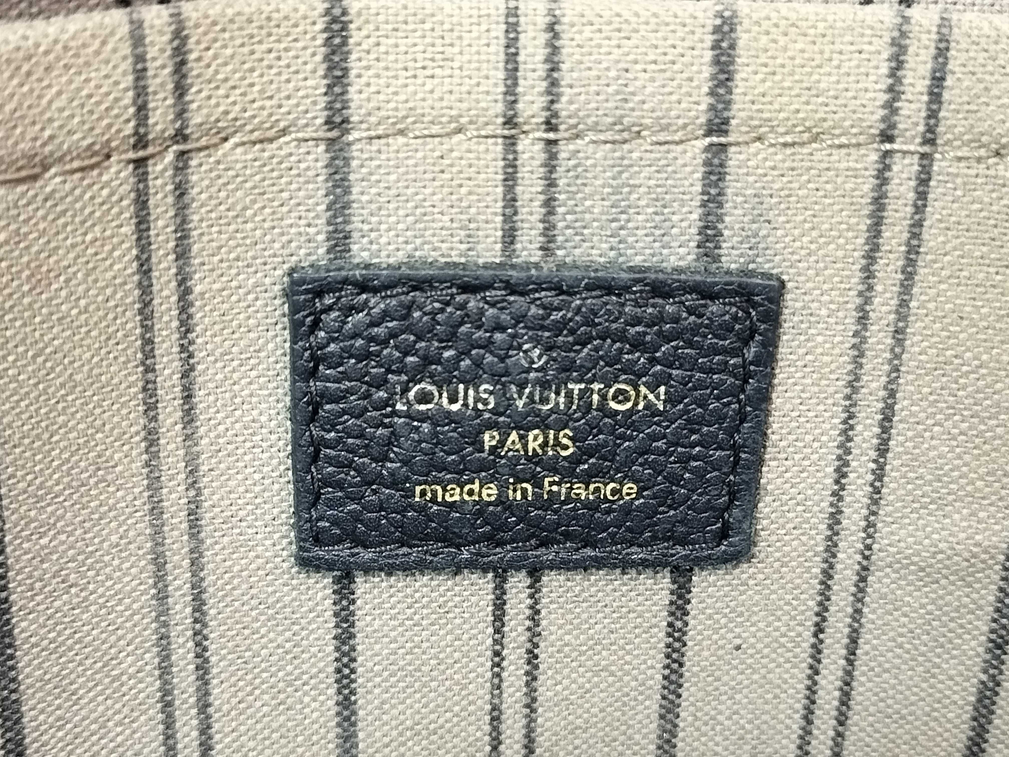 Monogram Empreinte Louis Vuitton Black Handbag — view 10