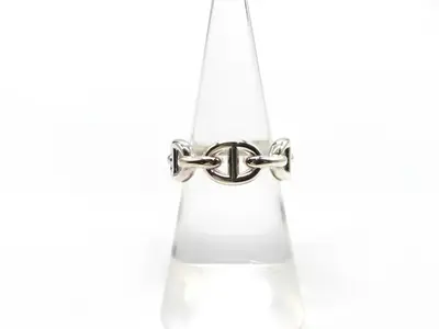 Chaine d'Ancre Enchainée Ring Ag925 SV925 Ring