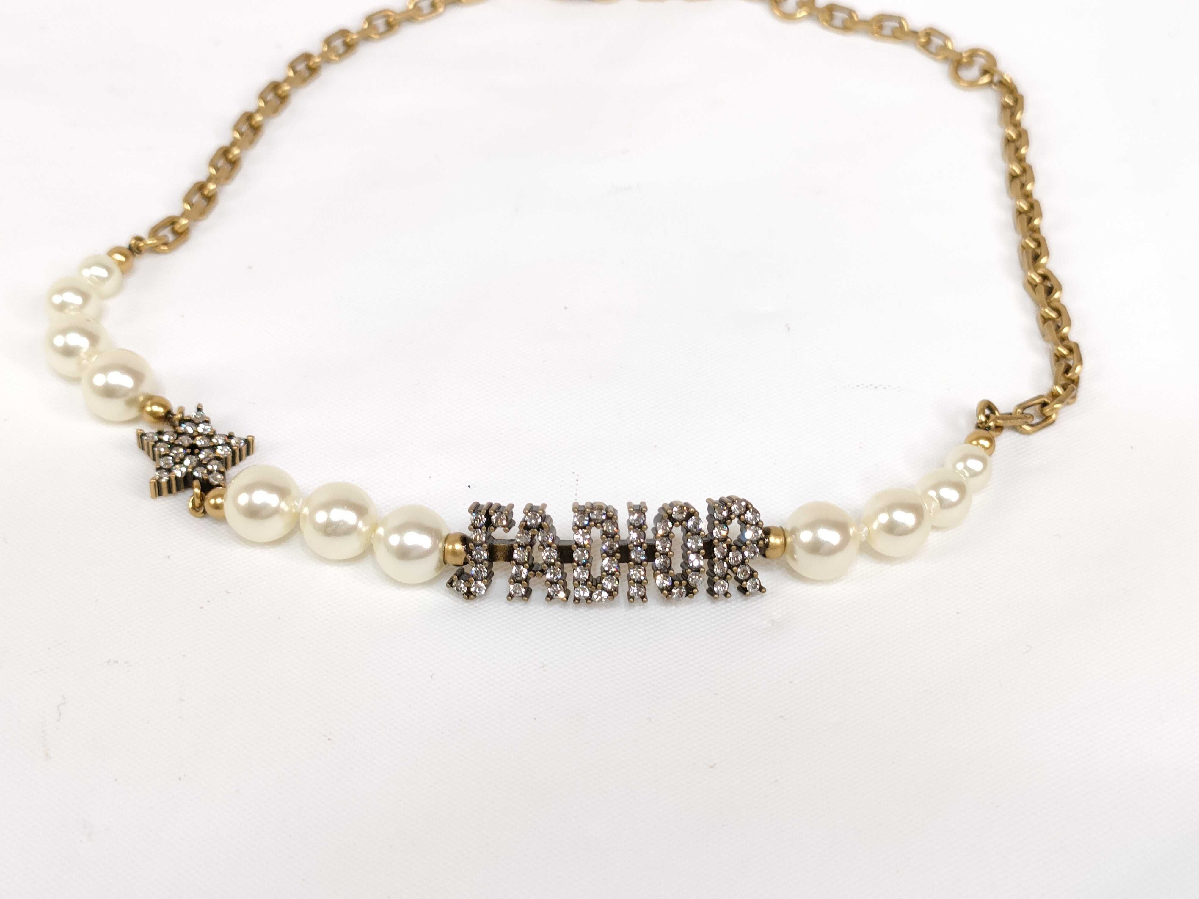 Pearl Rhinestone Necklace