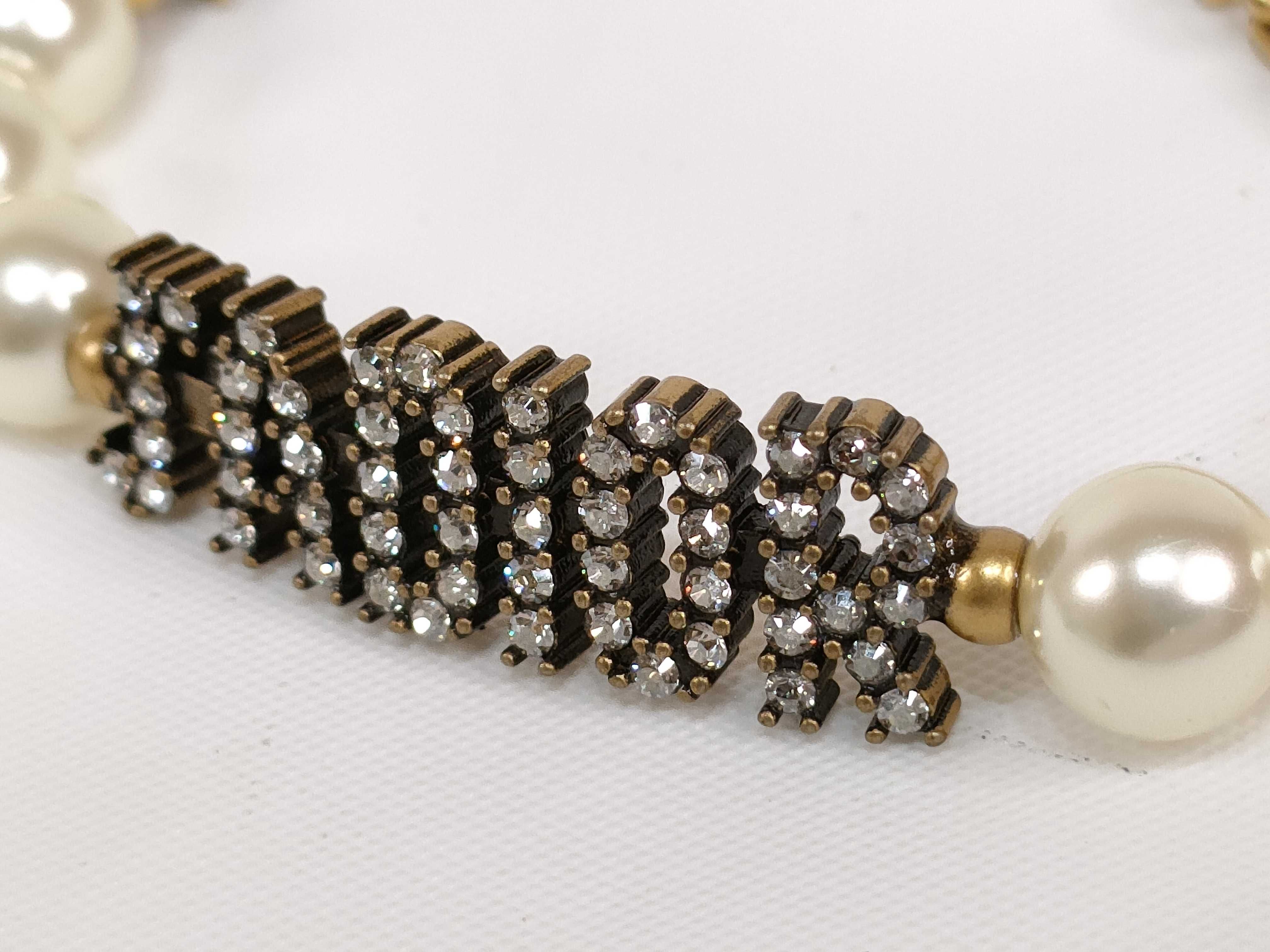 Pearl Rhinestone Necklace — view 7