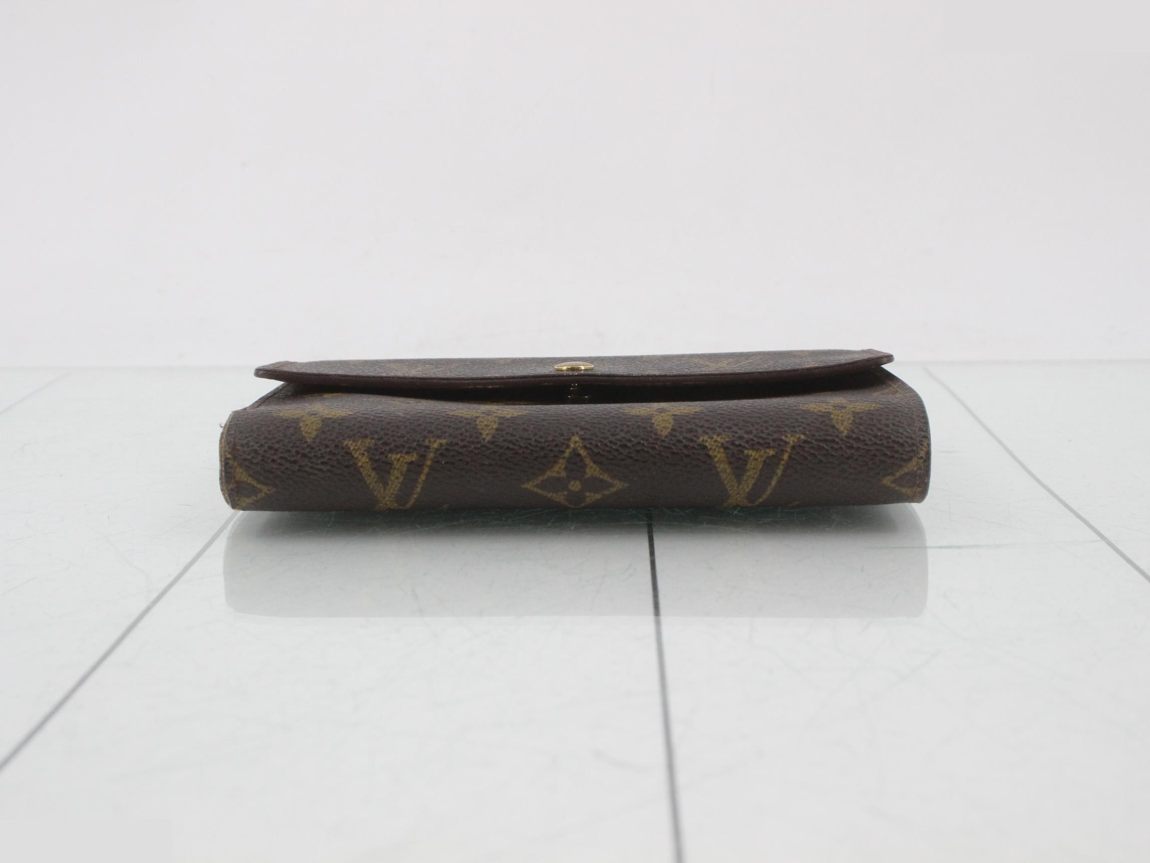 M61202 Portefeuille Tresor Etui Papier Tri-fold Wallet Monogram — view 3