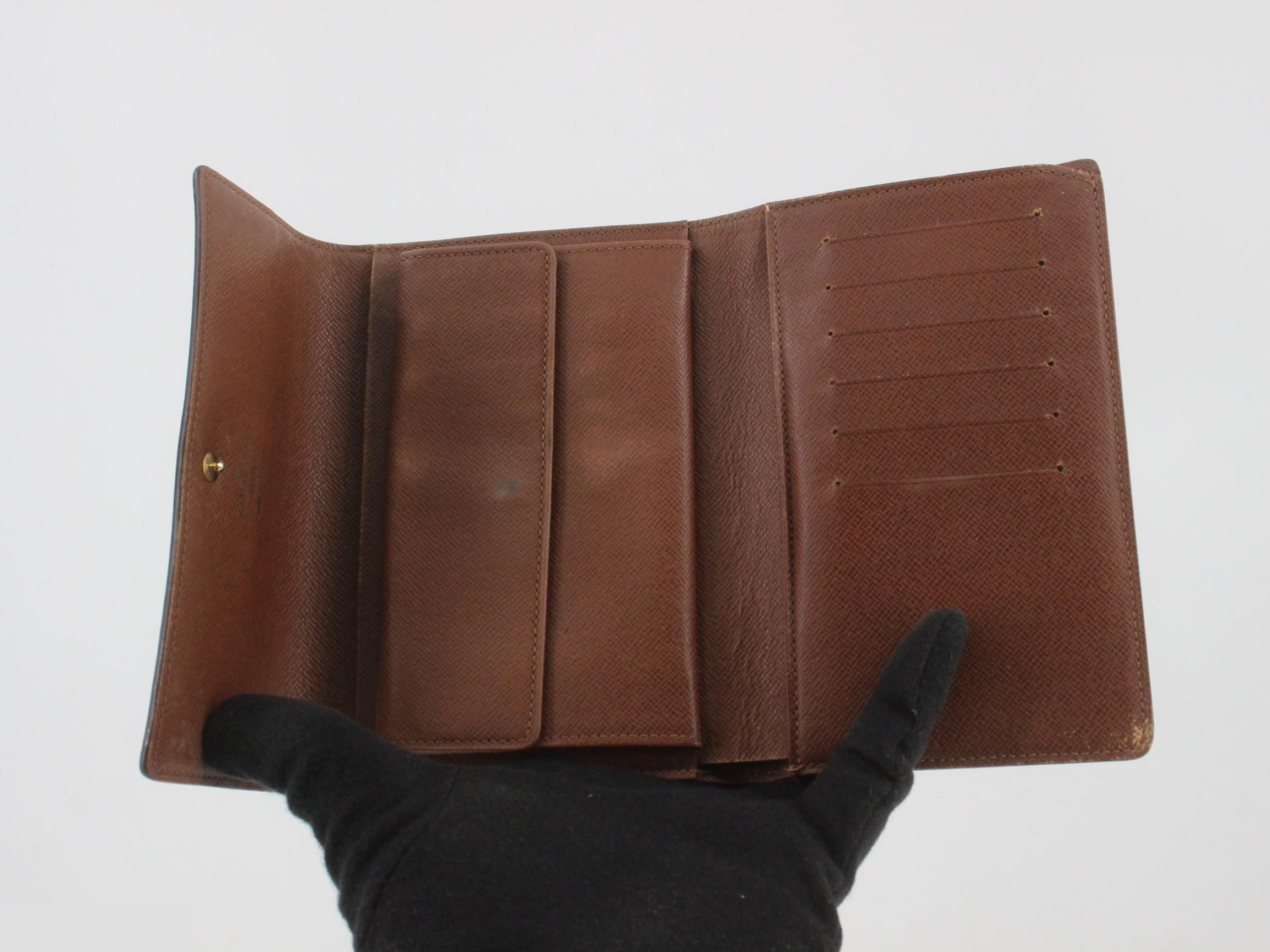 M61202 Portefeuille Tresor Etui Papier Tri-fold Wallet Monogram — view 4