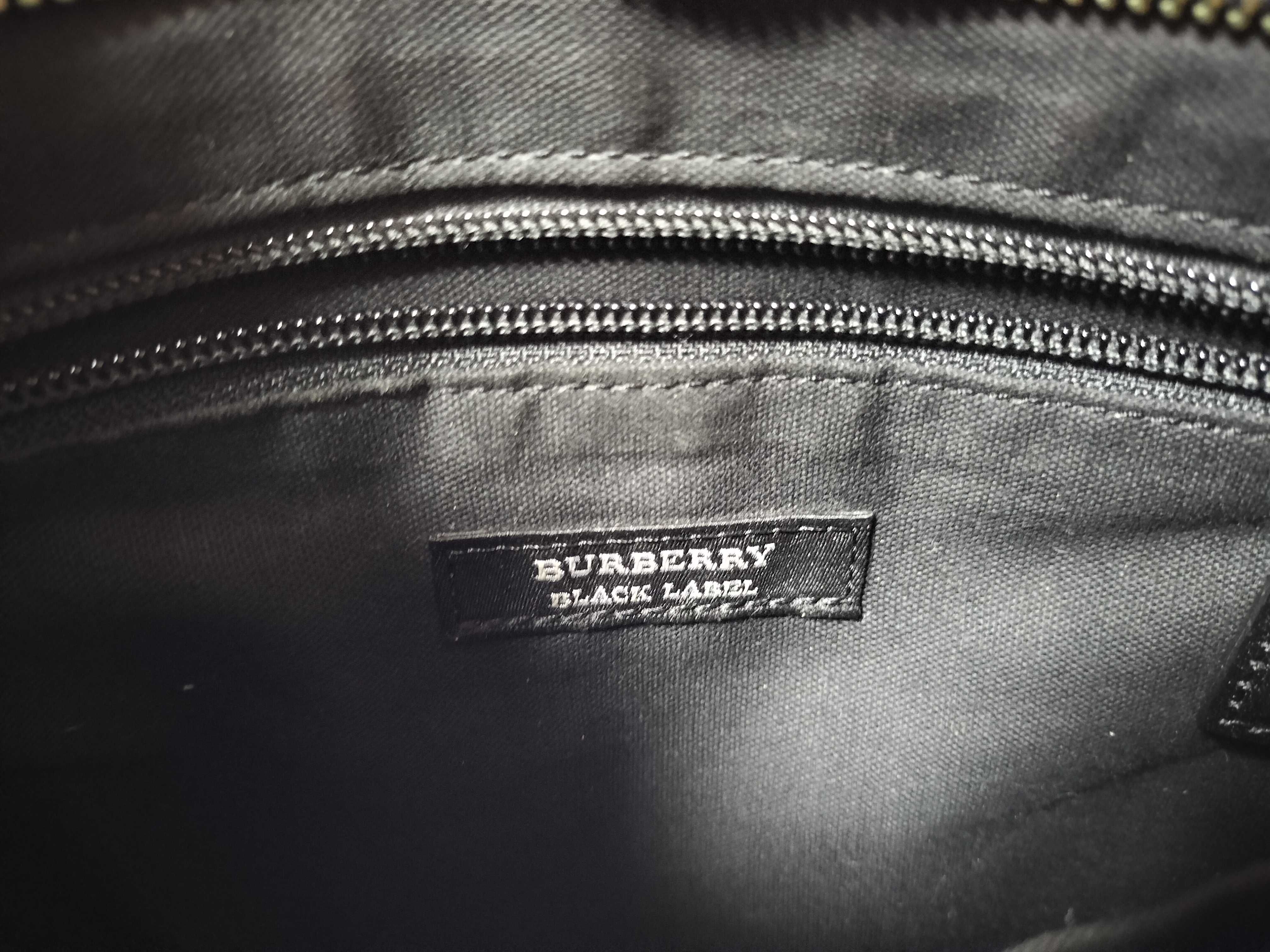 BLACK LABEL Shoulder Bag, Nylon Leather, Nova Check Pattern — view 12