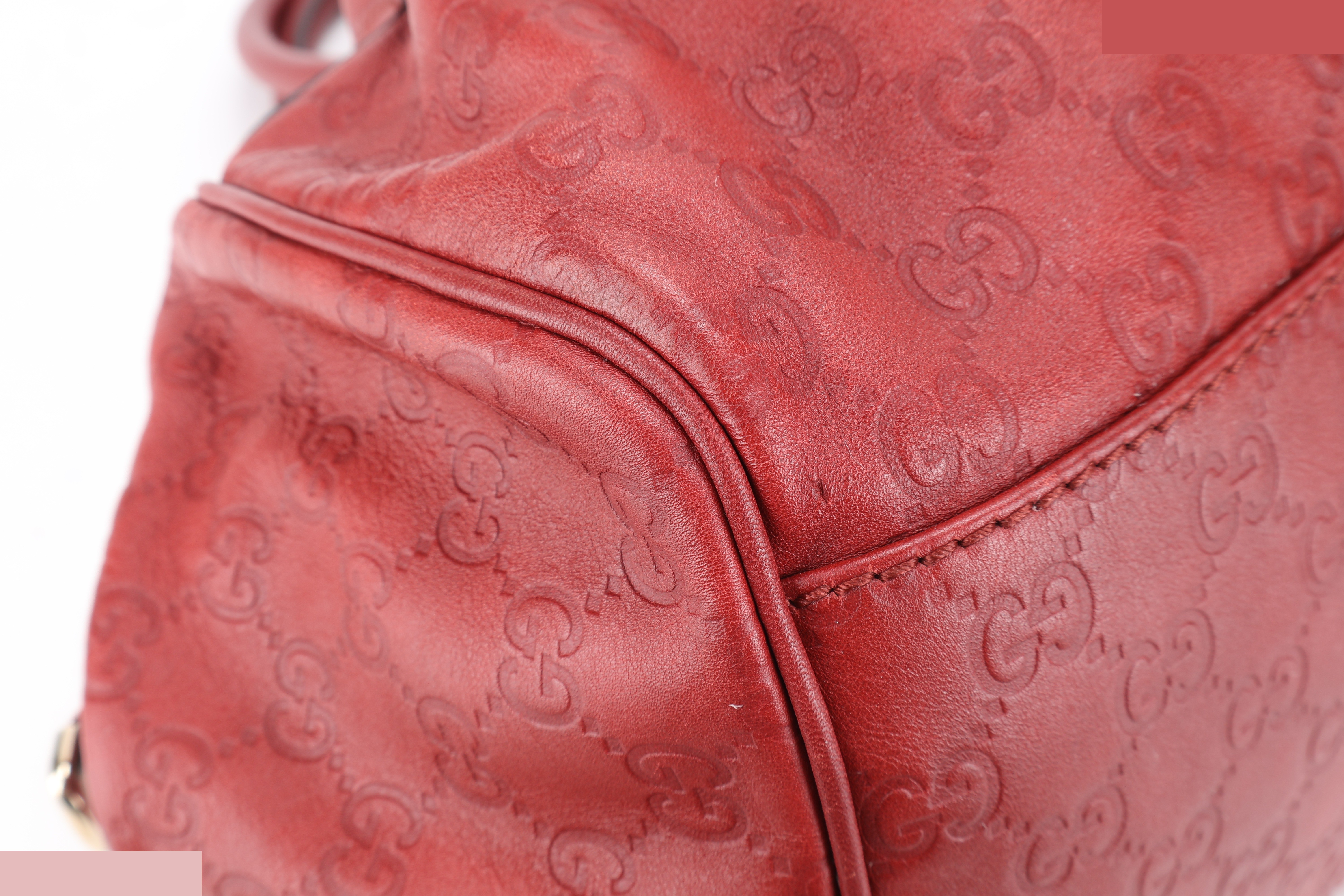 DIAMANTE SUKEY RED TOTE GUCCISSIMA GHW — view 6