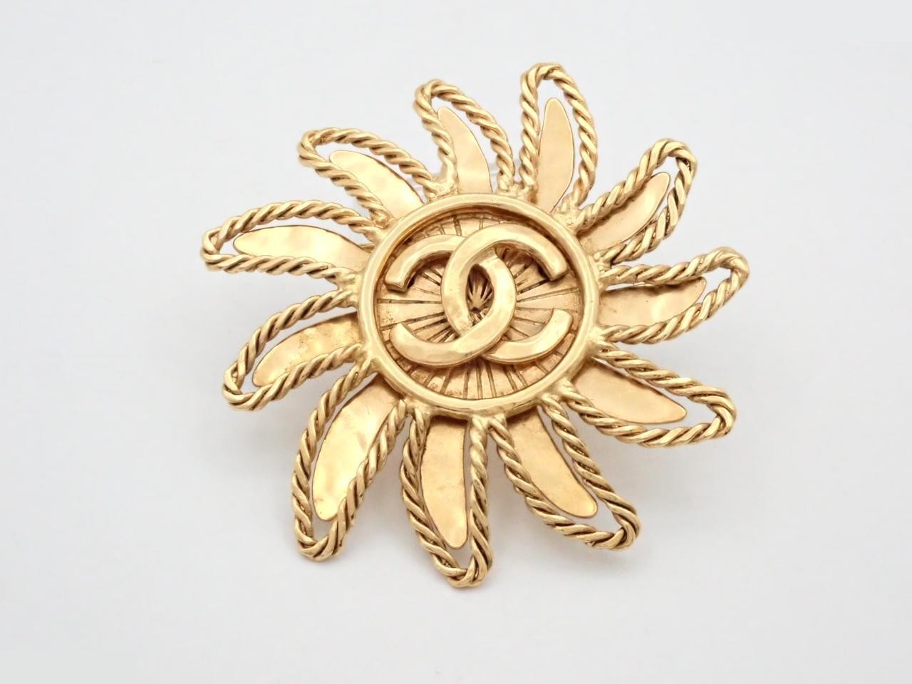 Coco Mark Gold Brooch