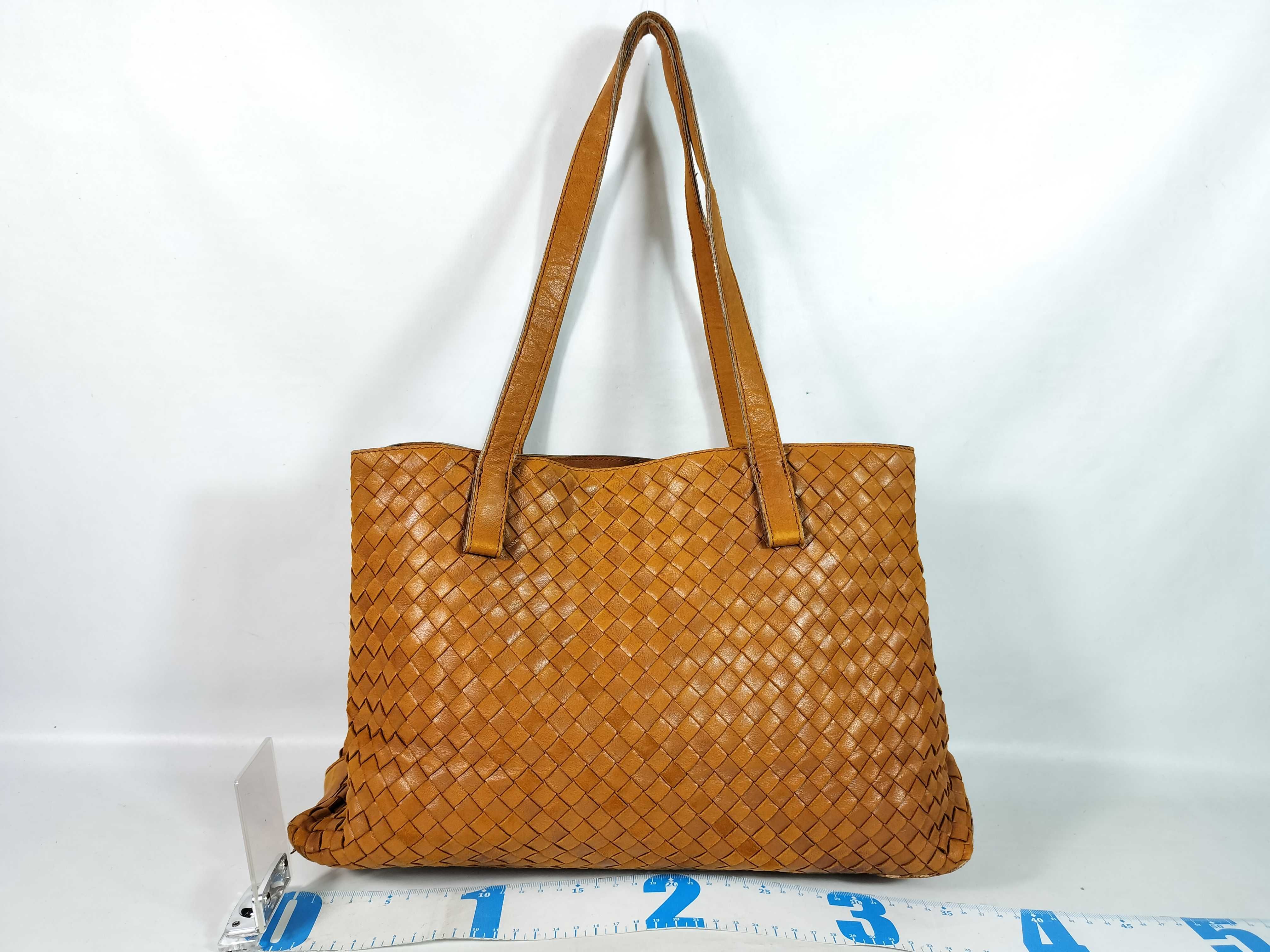 Intrecciato Tote Bag, Brown Handbag — view 2