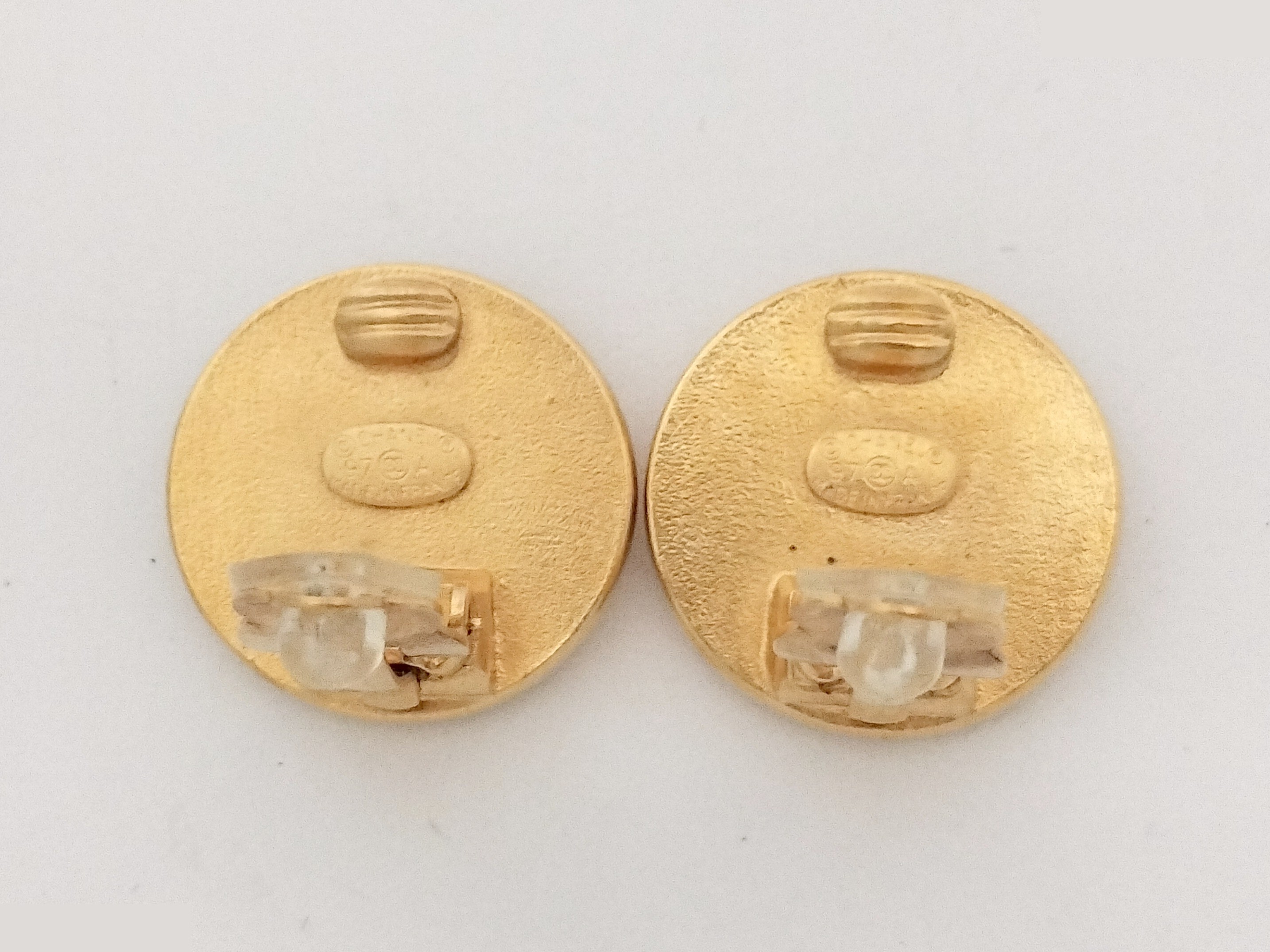 Unused Coco Camellia Gold Earrings — view 2