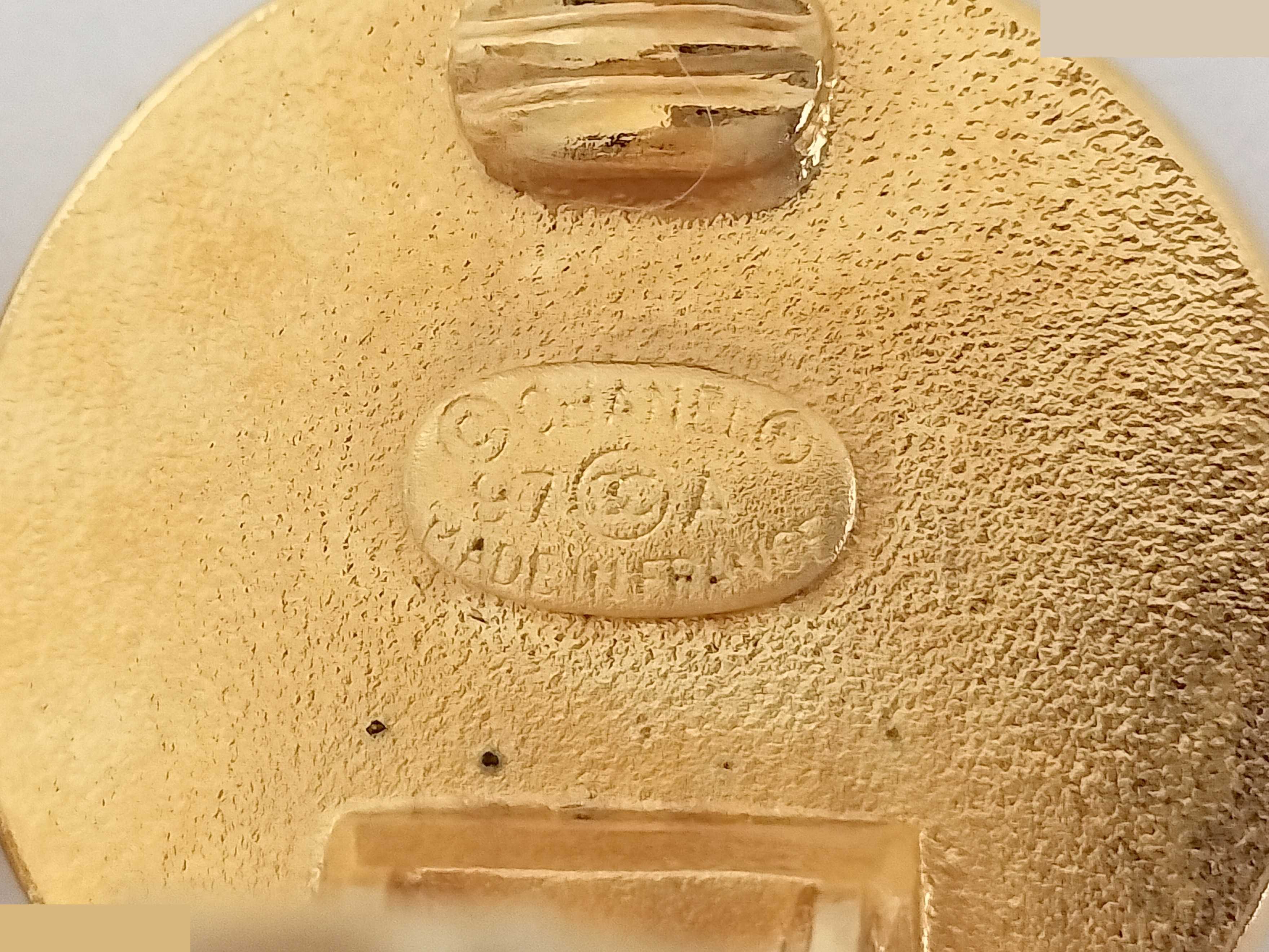 Unused Coco Camellia Gold Earrings — view 3