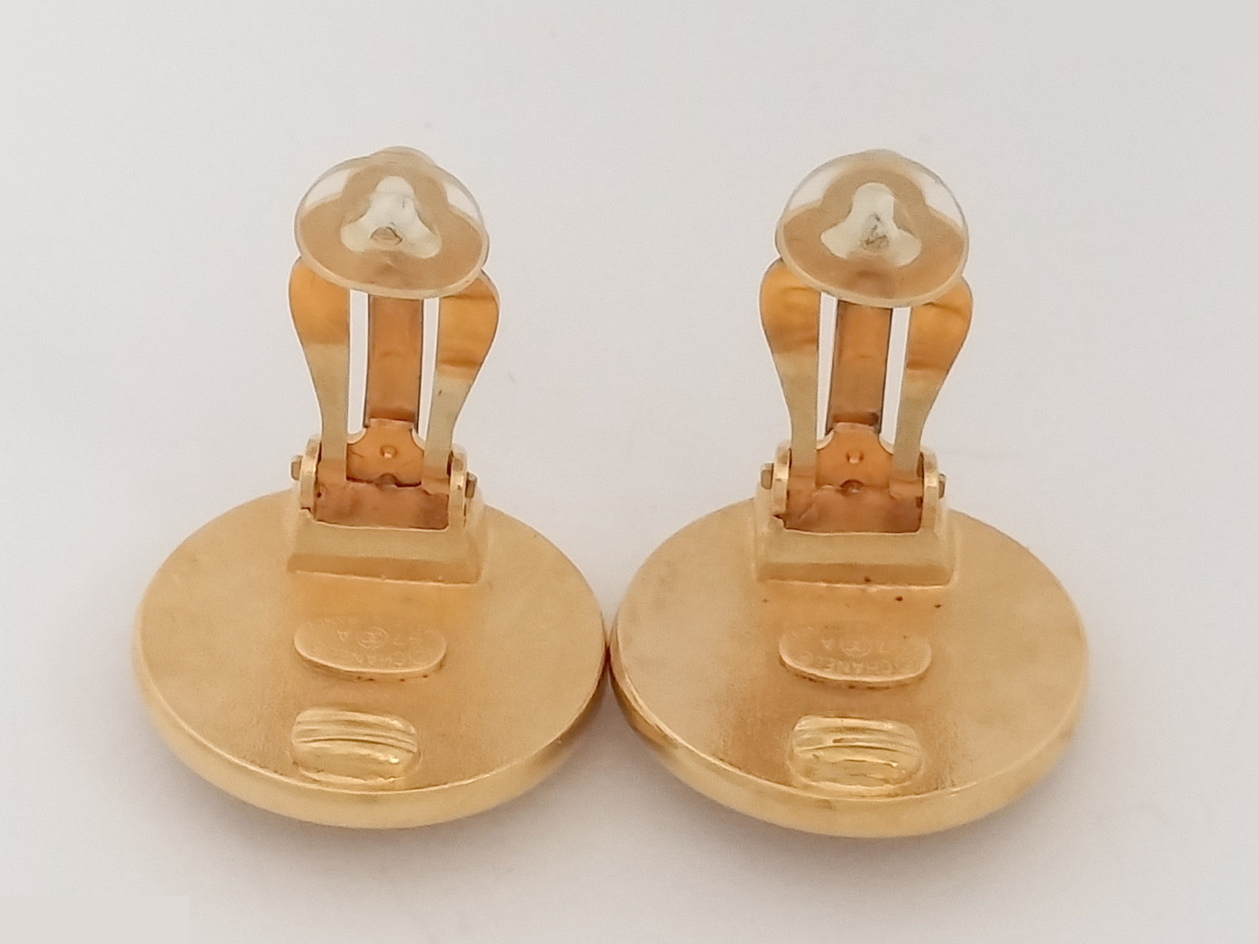 Unused Coco Camellia Gold Earrings — view 6