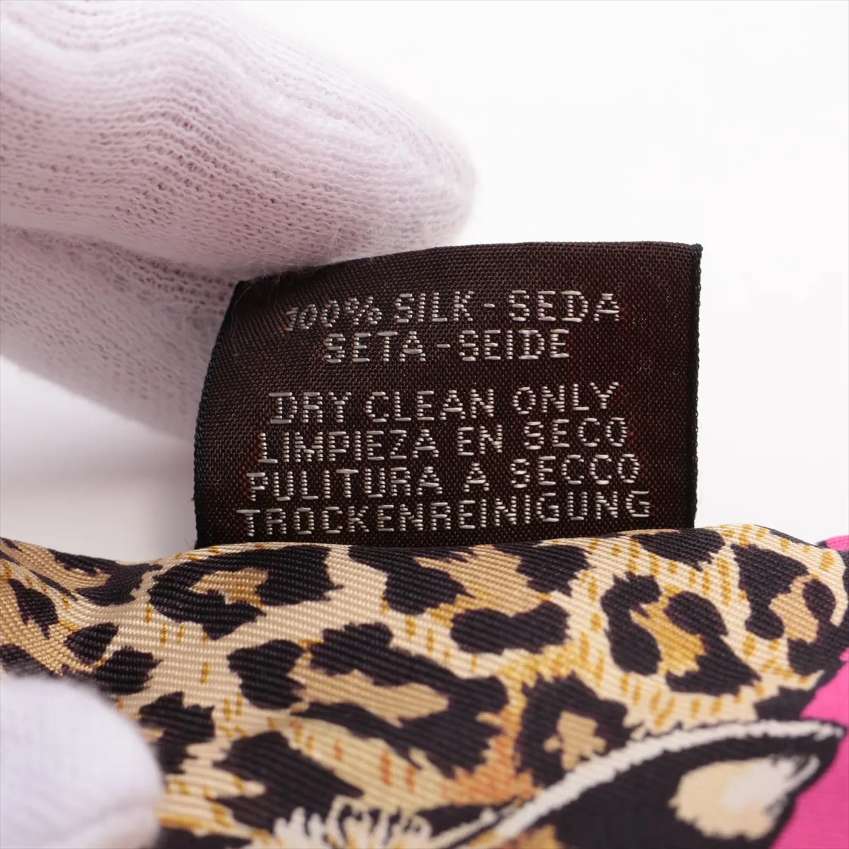Twilly JUNGLE LOVE Scarf Silk Pink — view 4