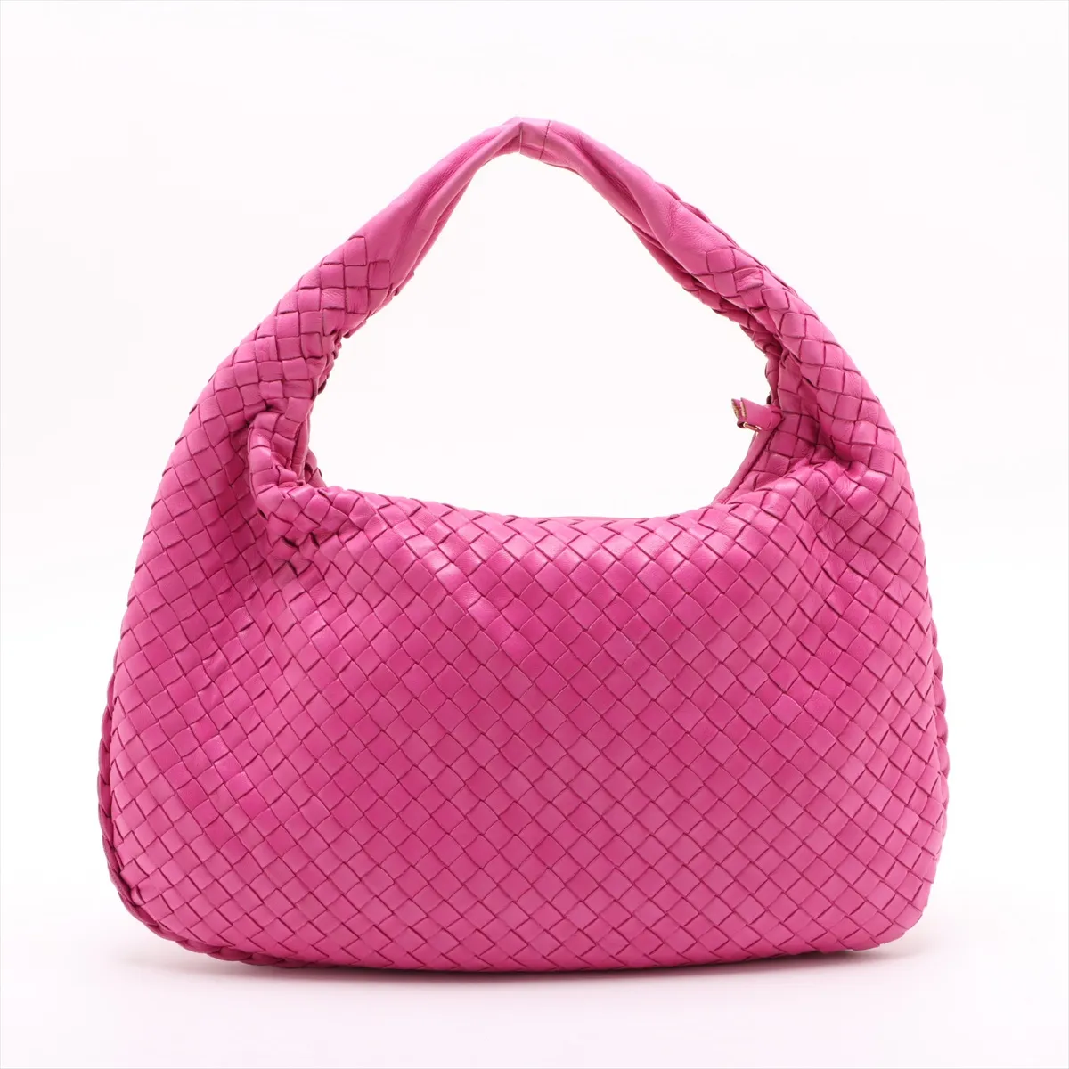 Intrecciato Hobo Leather Shoulder Bag Pink 115653 — view 2