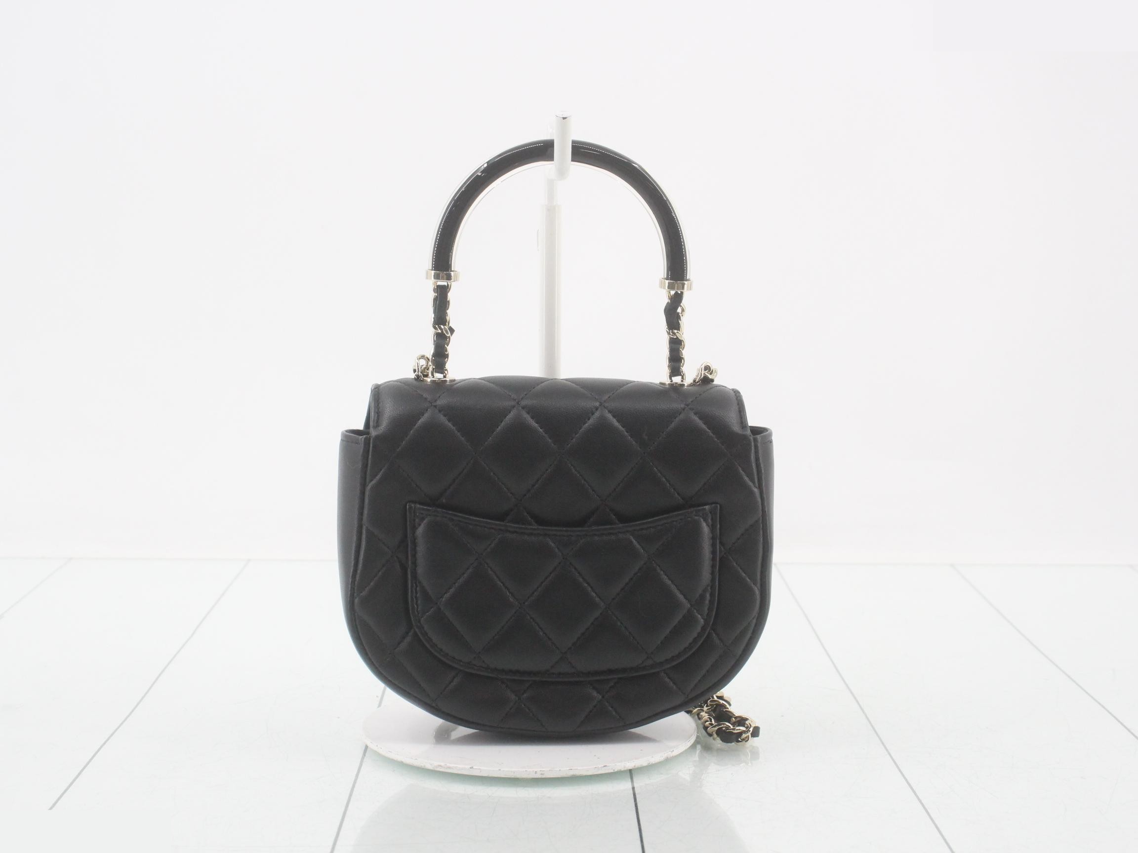 Matelassé handbag / chain shoulder bag (2-way) — view 2