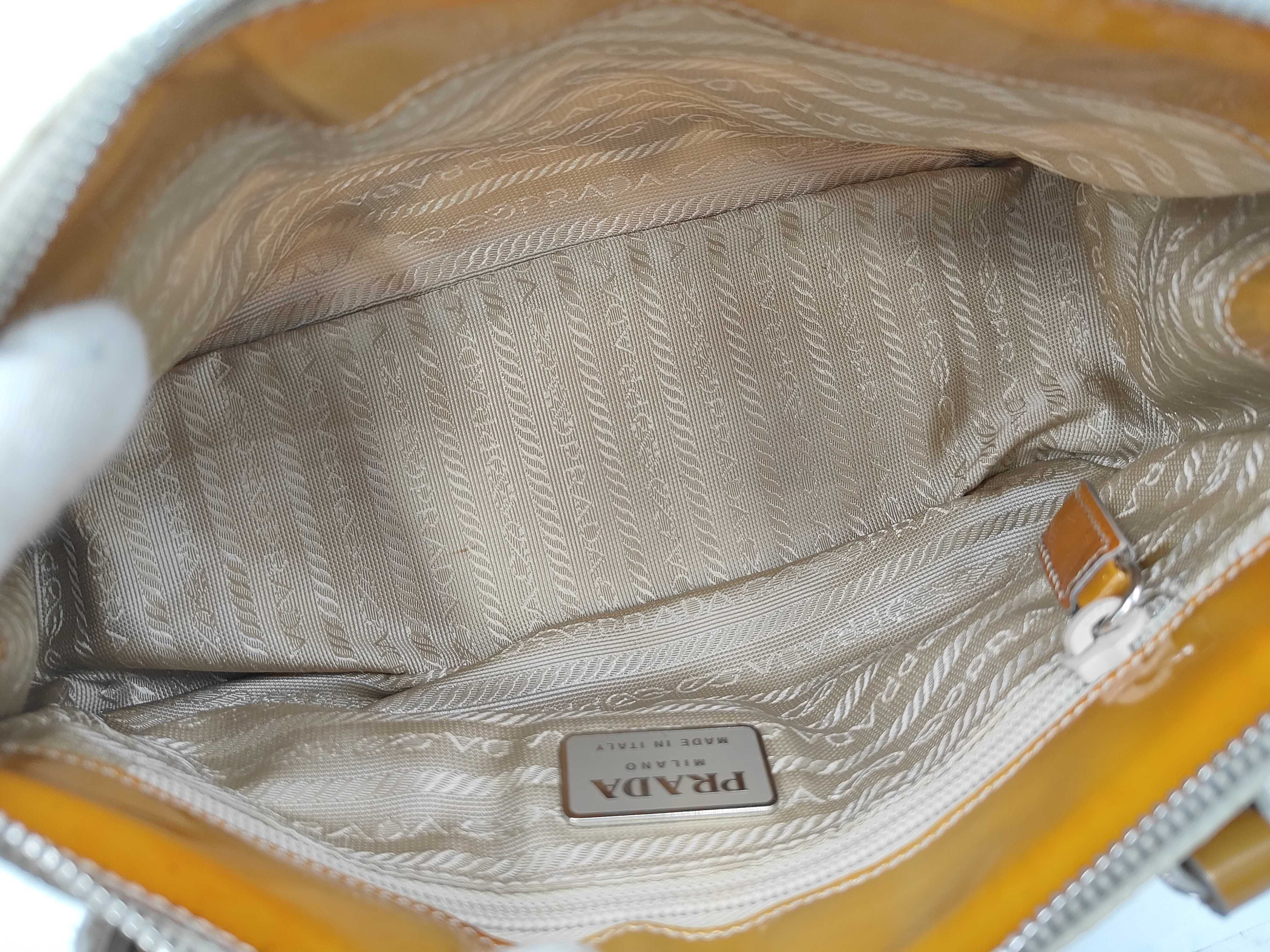 Nylon Quilted Handbag, Beige Shoulder Bag — view 11