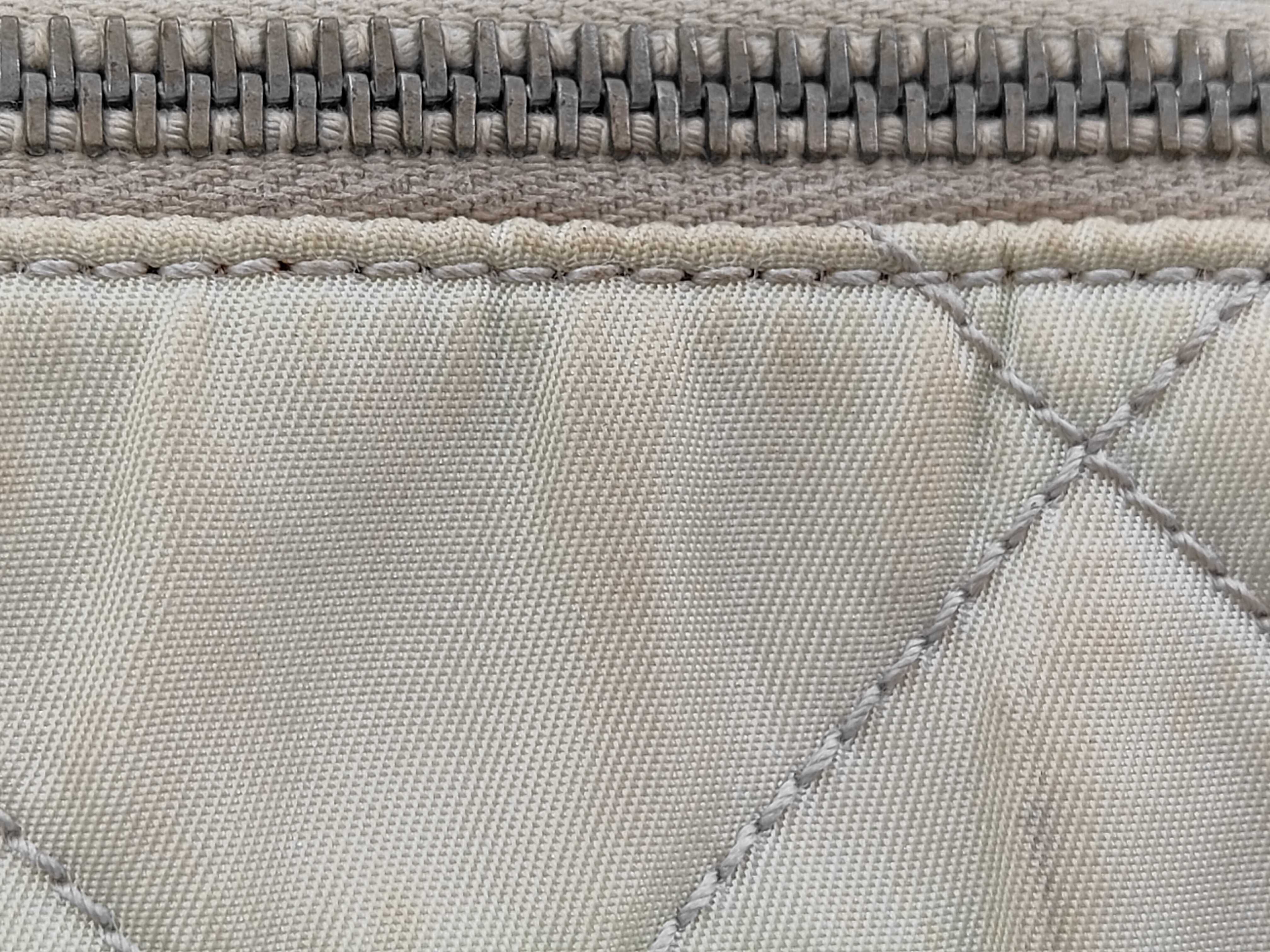 Nylon Quilted Handbag, Beige Shoulder Bag — view 5