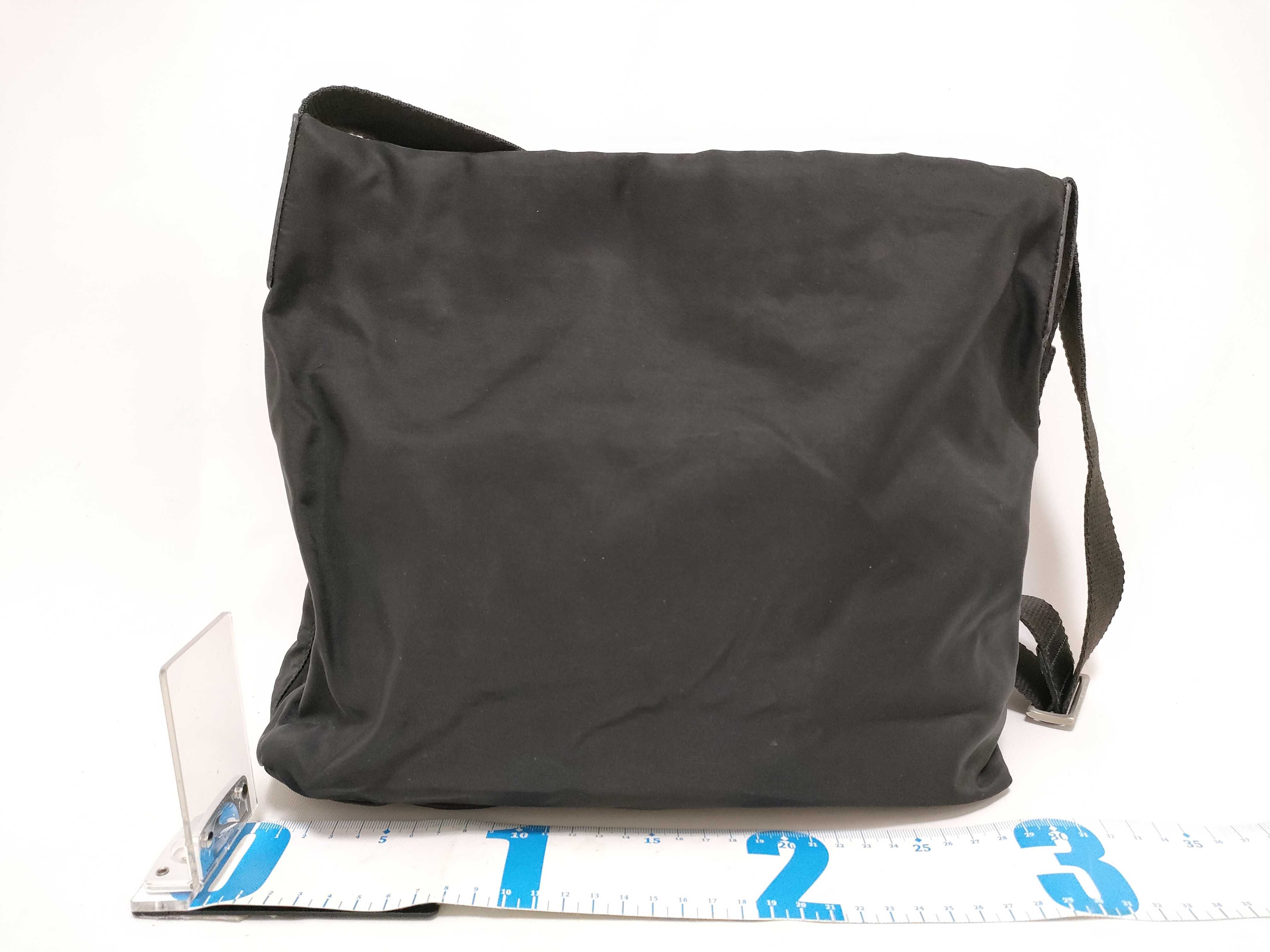 Nylon Shoulder Bag, Black Nylon Shoulder Bag — view 2