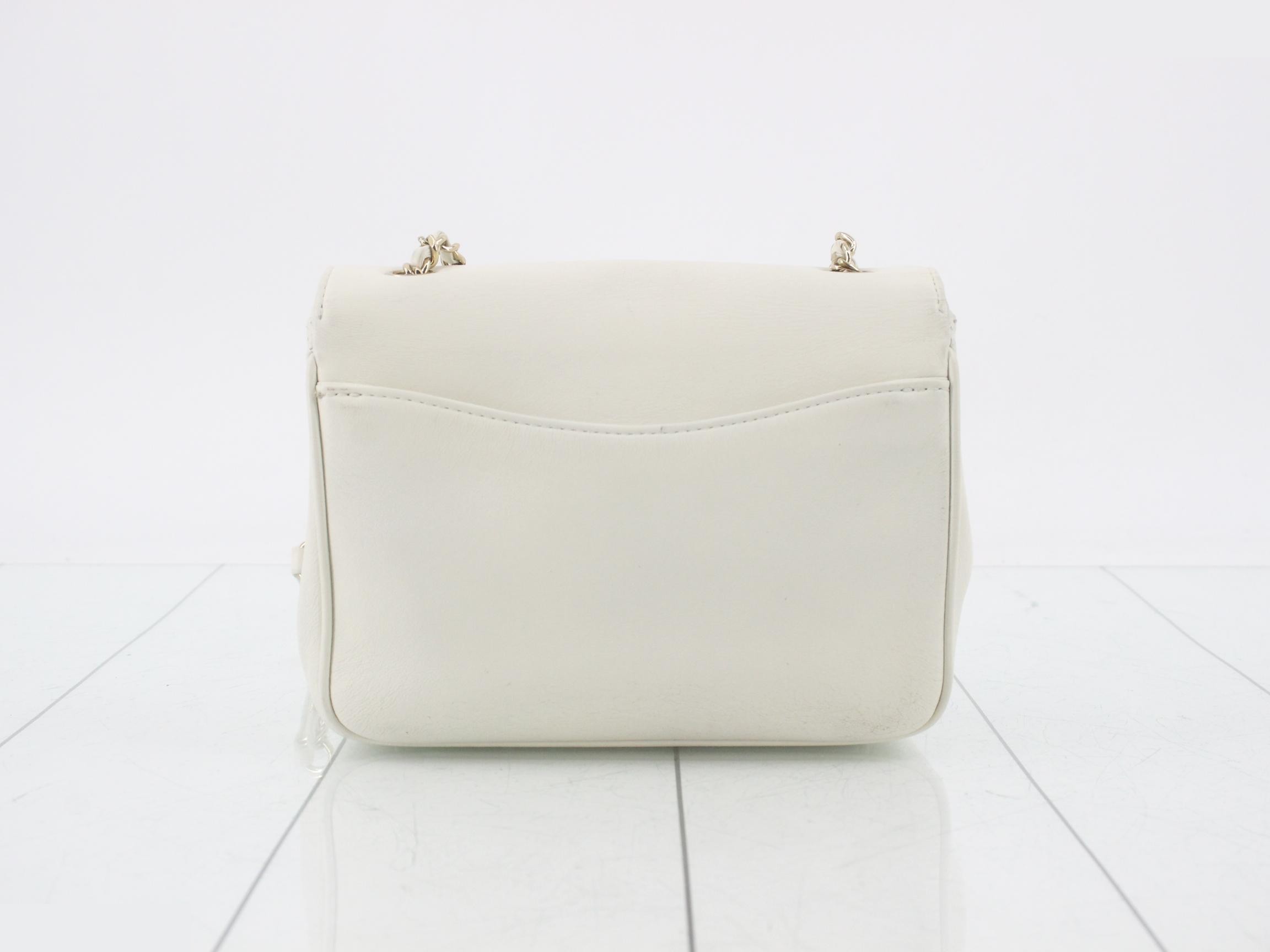 Lambskin Deca Coco Chain Shoulder Bag, with sticker and card. — view 2