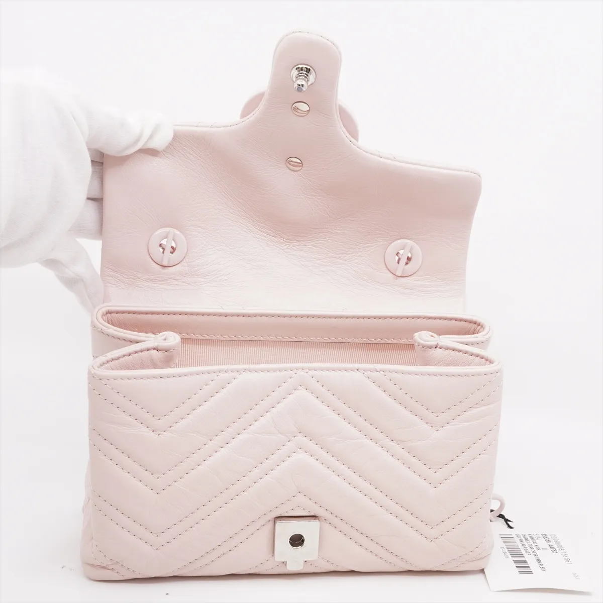 GG Marmont Leather Chain Shoulder Bag Pink 856368-AAFS1-5734 Pink hardware Storage bag included — view 7