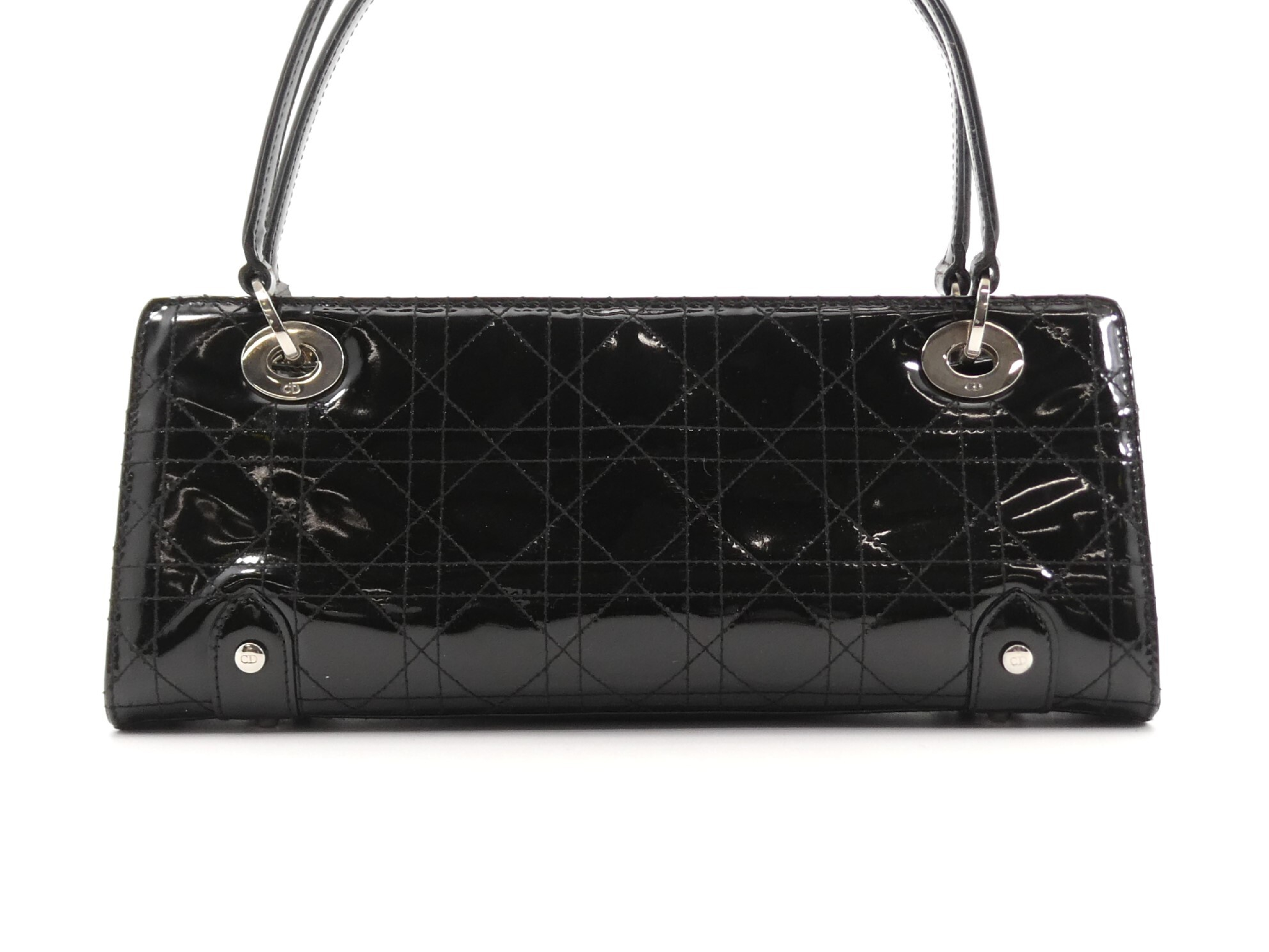 Lady Dior Cannage Enamel Handbag — view 2