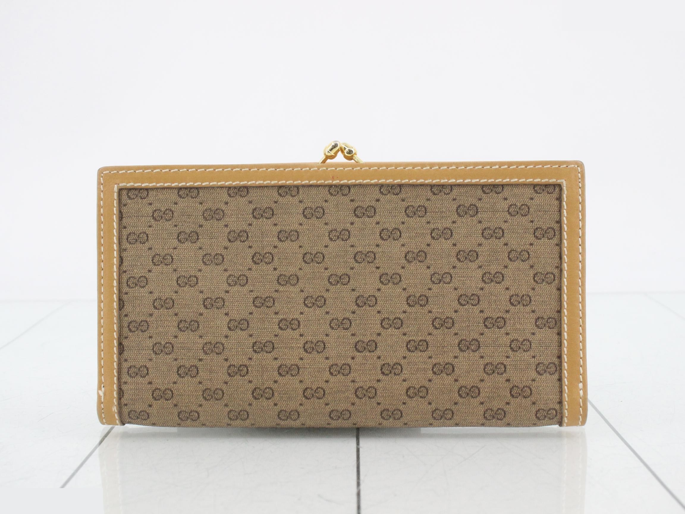 Micro GG Long Wallet, Clasp Closure, Old Gucci — view 2