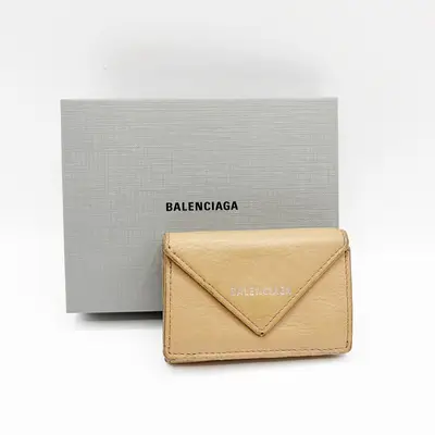 Paper Mini Wallet, Beige
