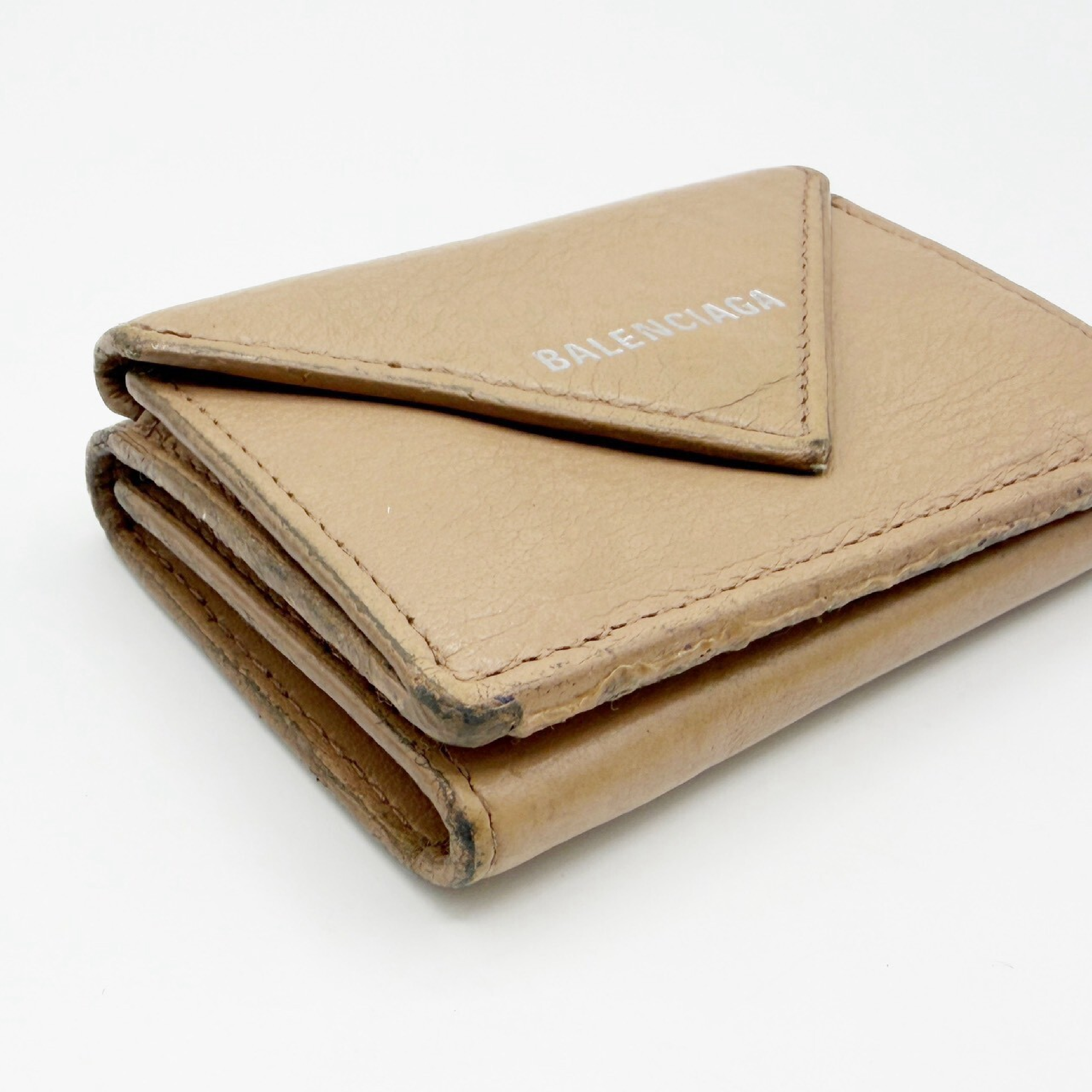 Paper Mini Wallet, Beige — view 4