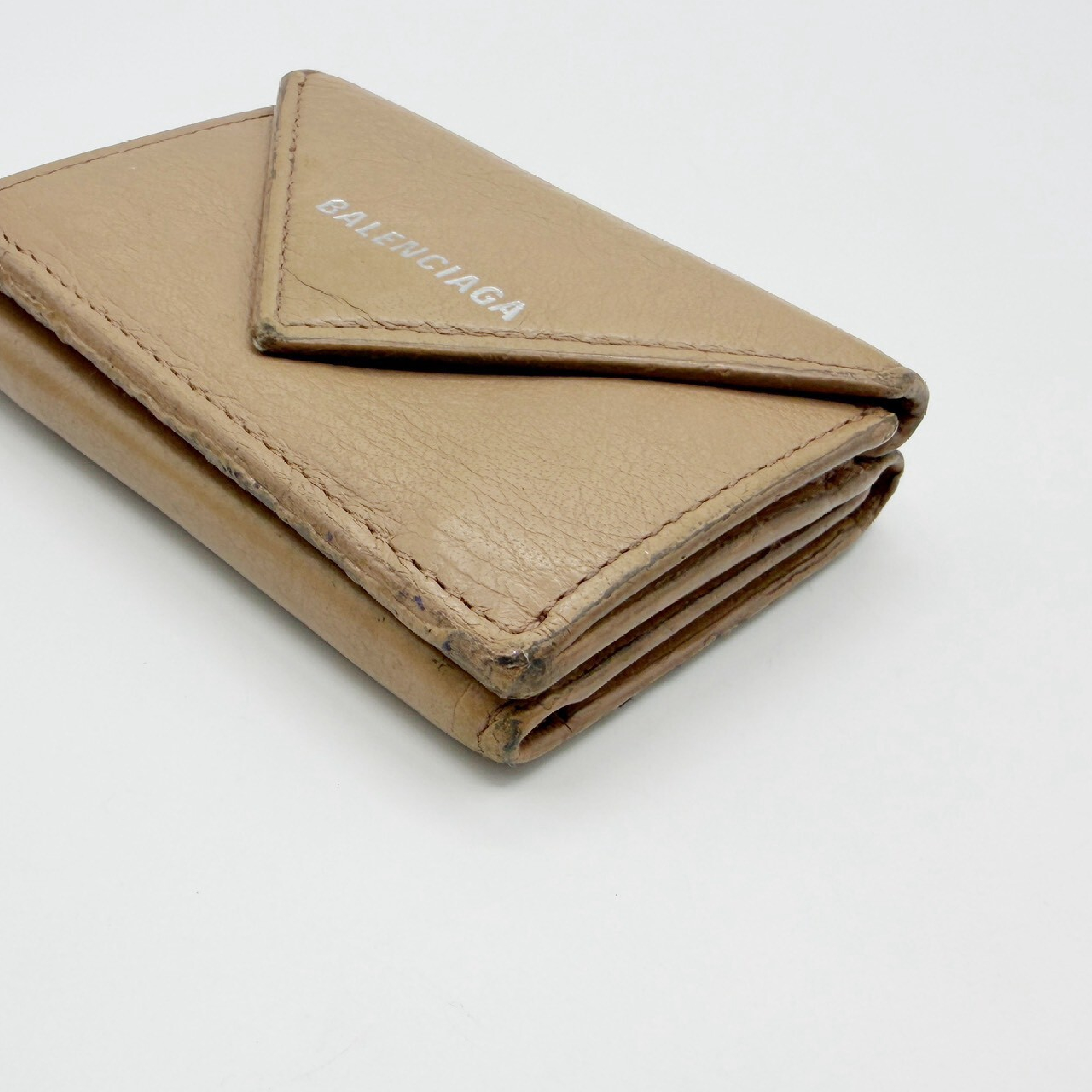 Paper Mini Wallet, Beige — view 5