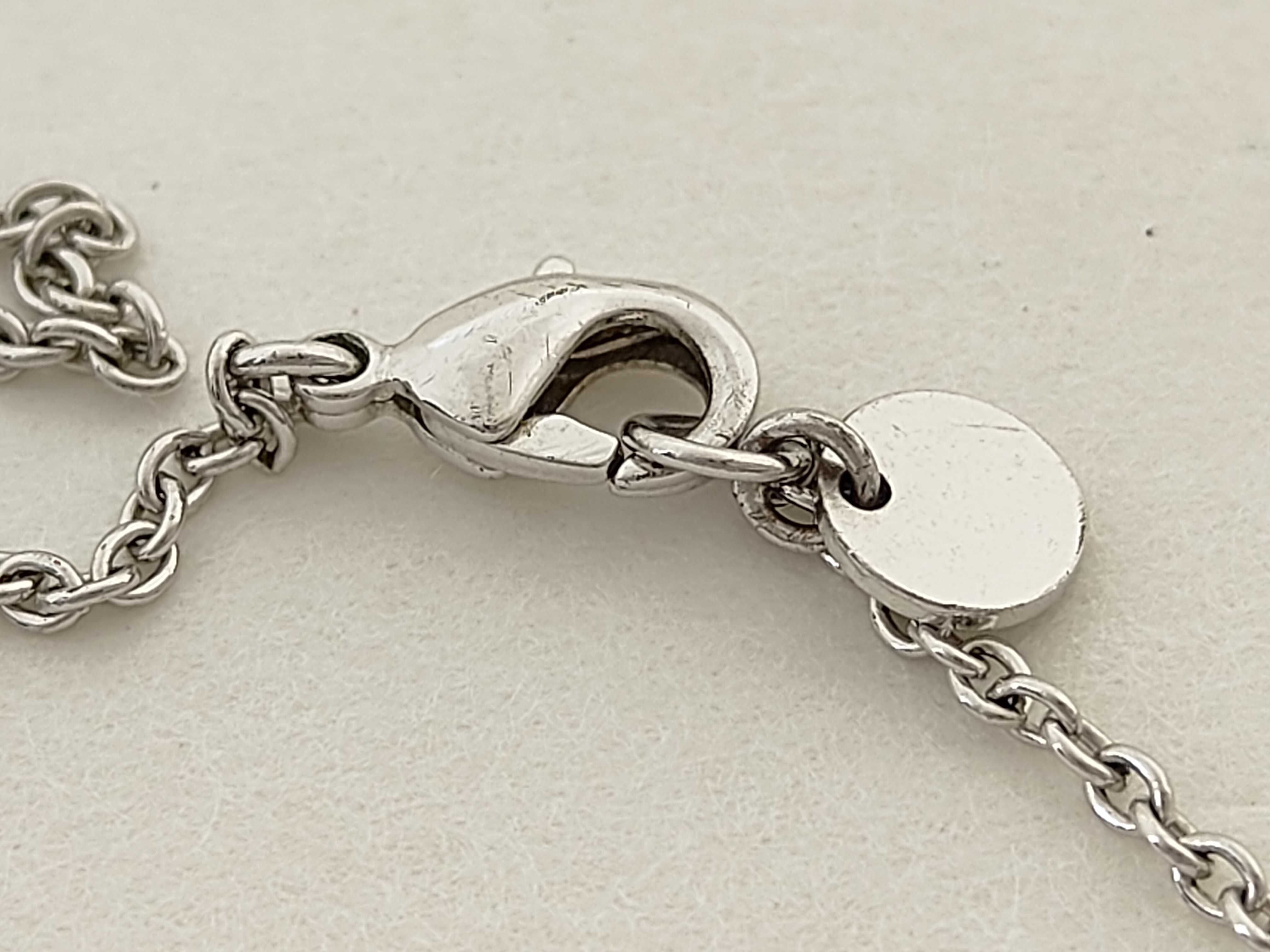 CD Logo Rhinestone Silver 2.1g Bracelet/Bangle — view 9