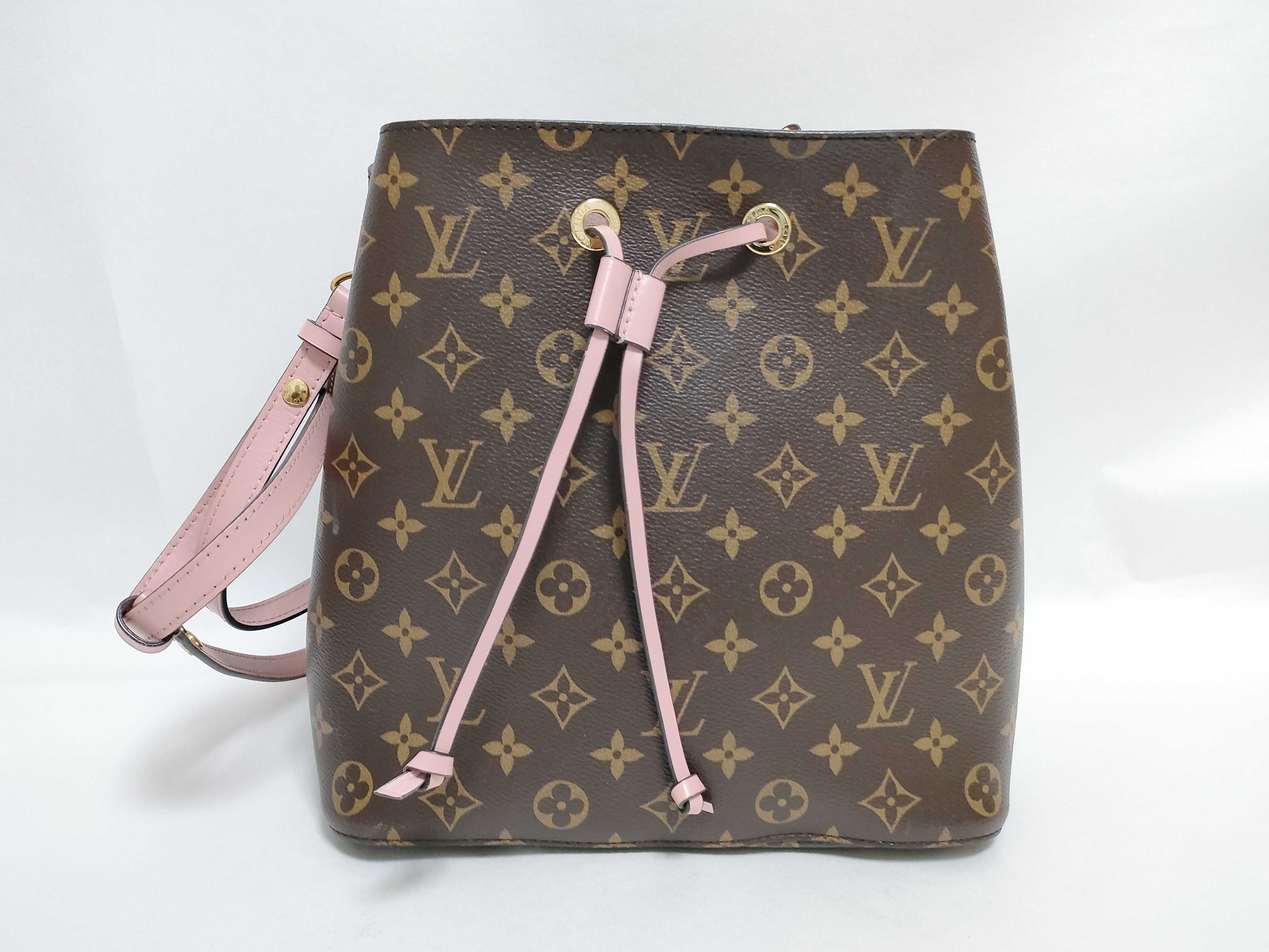 Monogram Louis Vuitton Neo Noe Monogram Canvas Rose Poud M44022 Shoulder Bag