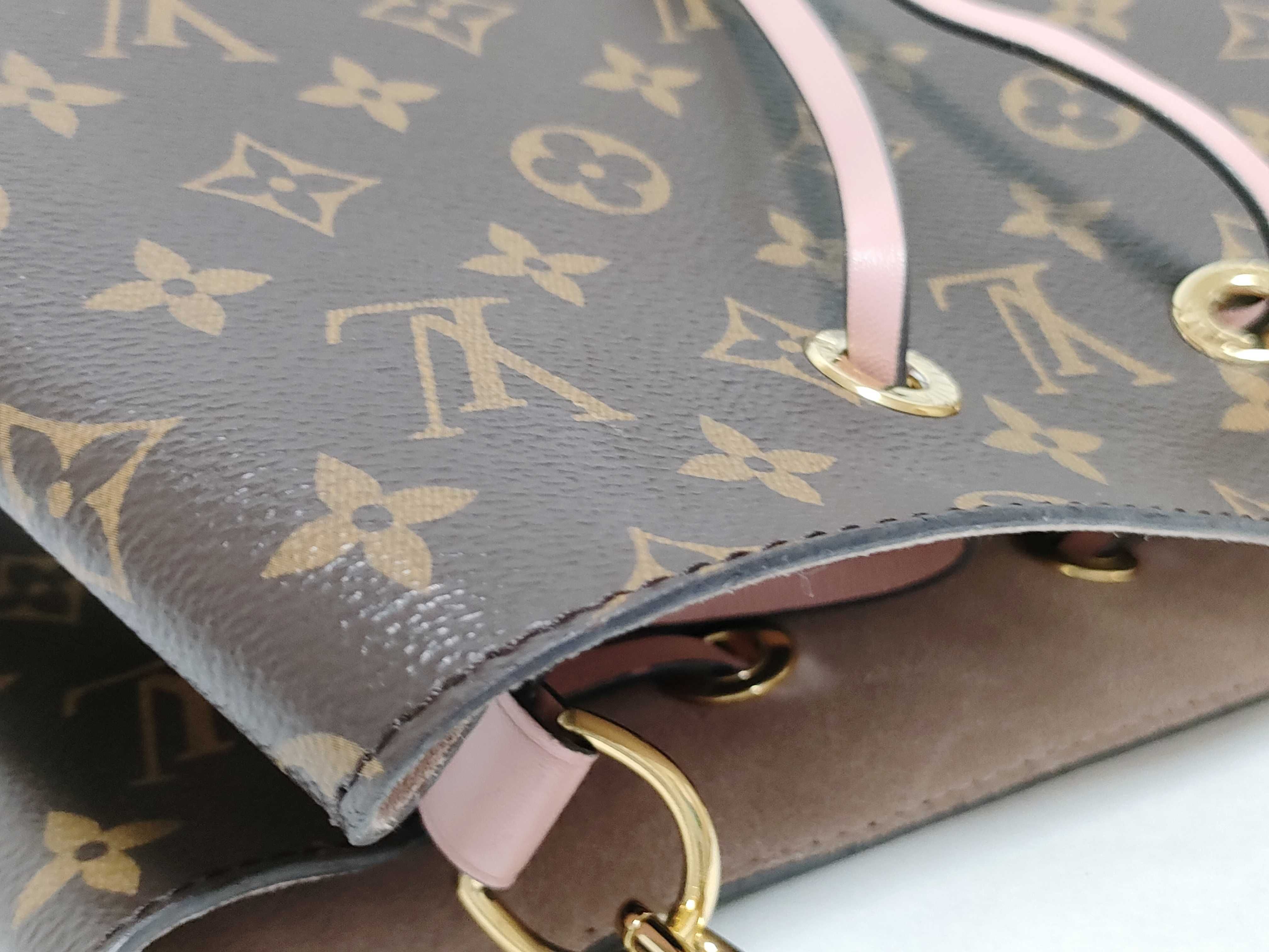 Monogram Louis Vuitton Neo Noe Monogram Canvas Rose Poud M44022 Shoulder Bag — view 15