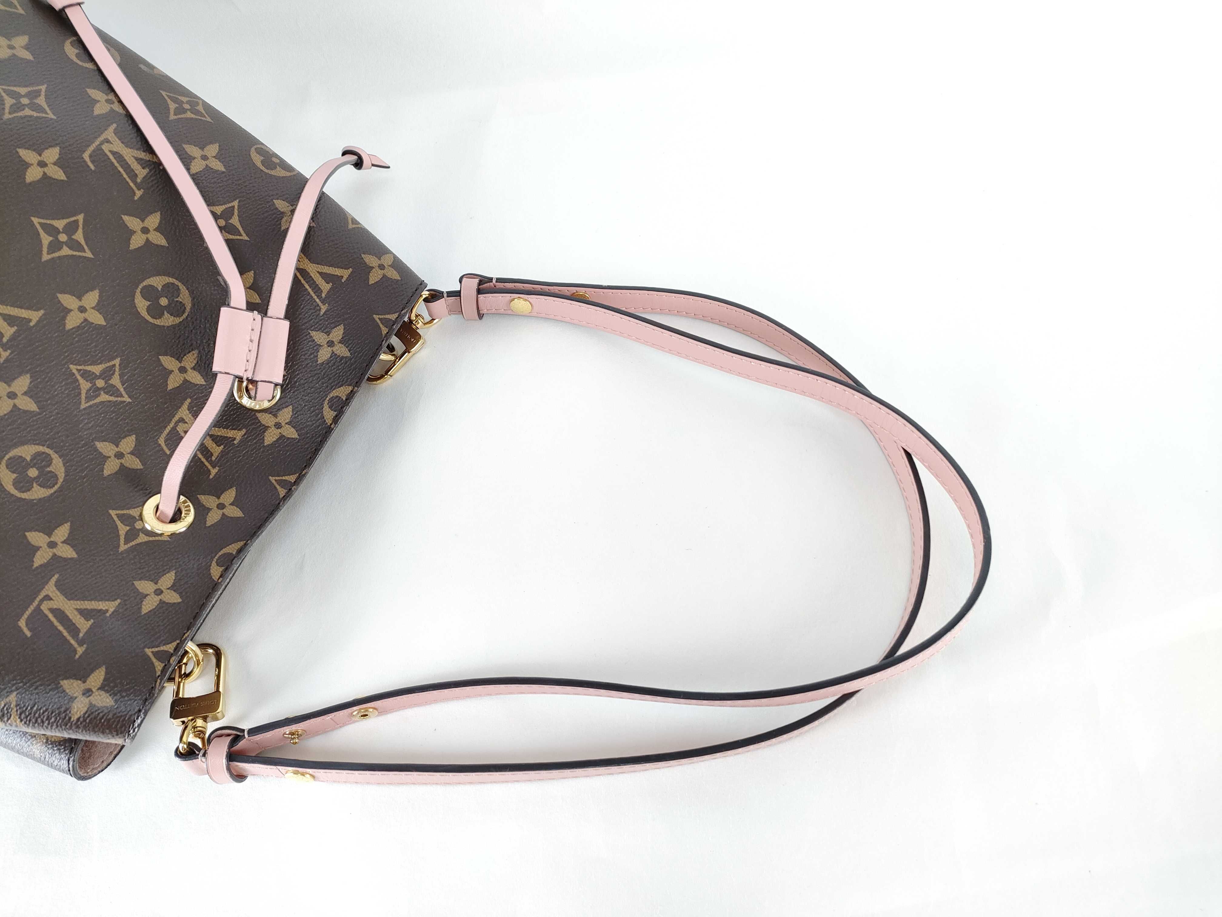 Monogram Louis Vuitton Neo Noe Monogram Canvas Rose Poud M44022 Shoulder Bag — view 3