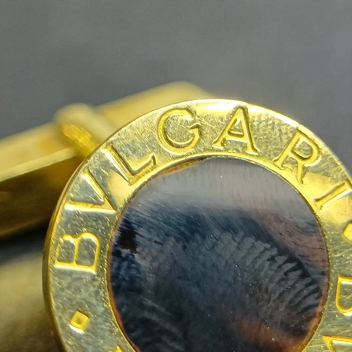 Onyx Cufflinks, 750 (YG), 15.4g. — view 4