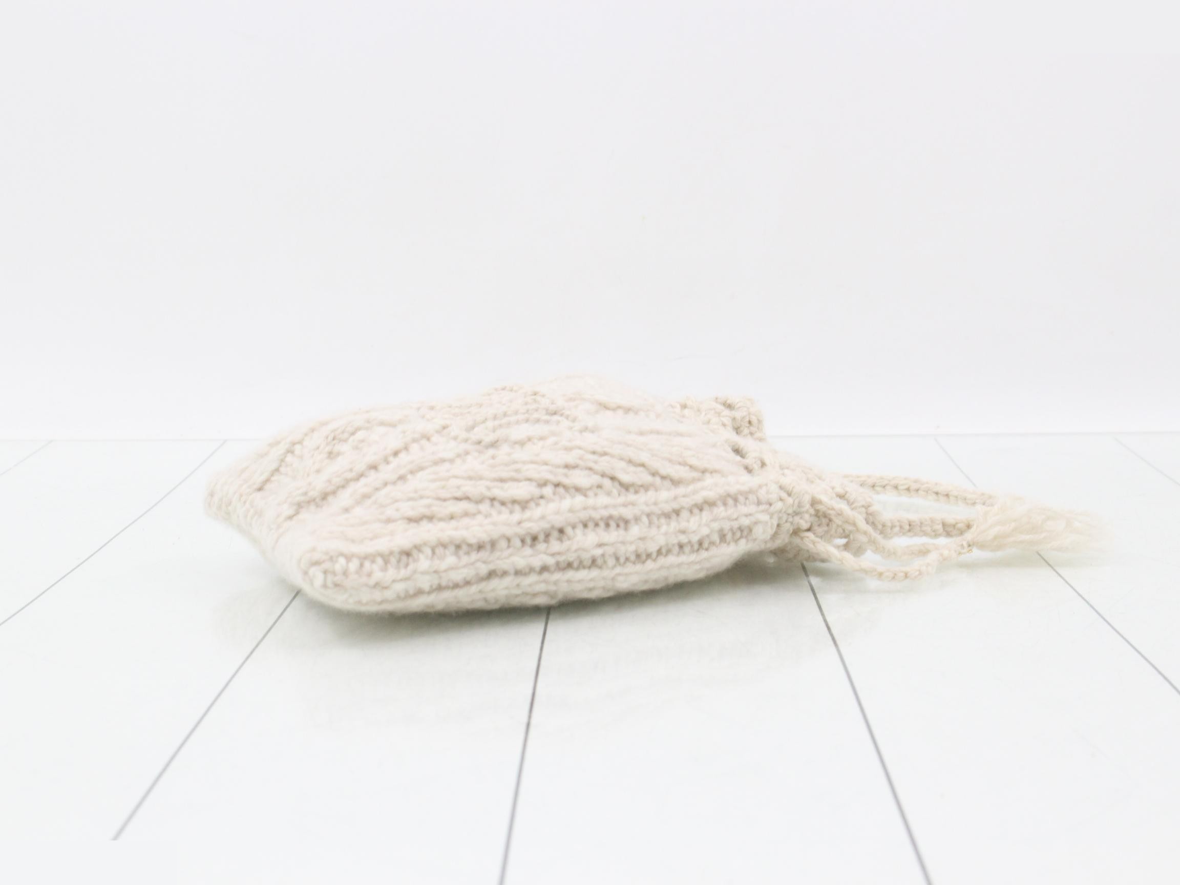Knit bag/shoulder bag, white — view 6