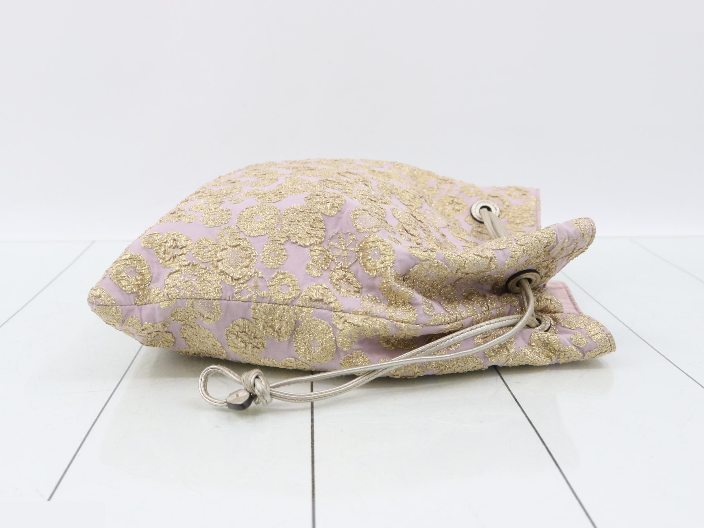 Drawstring handbag with dust bag — view 3